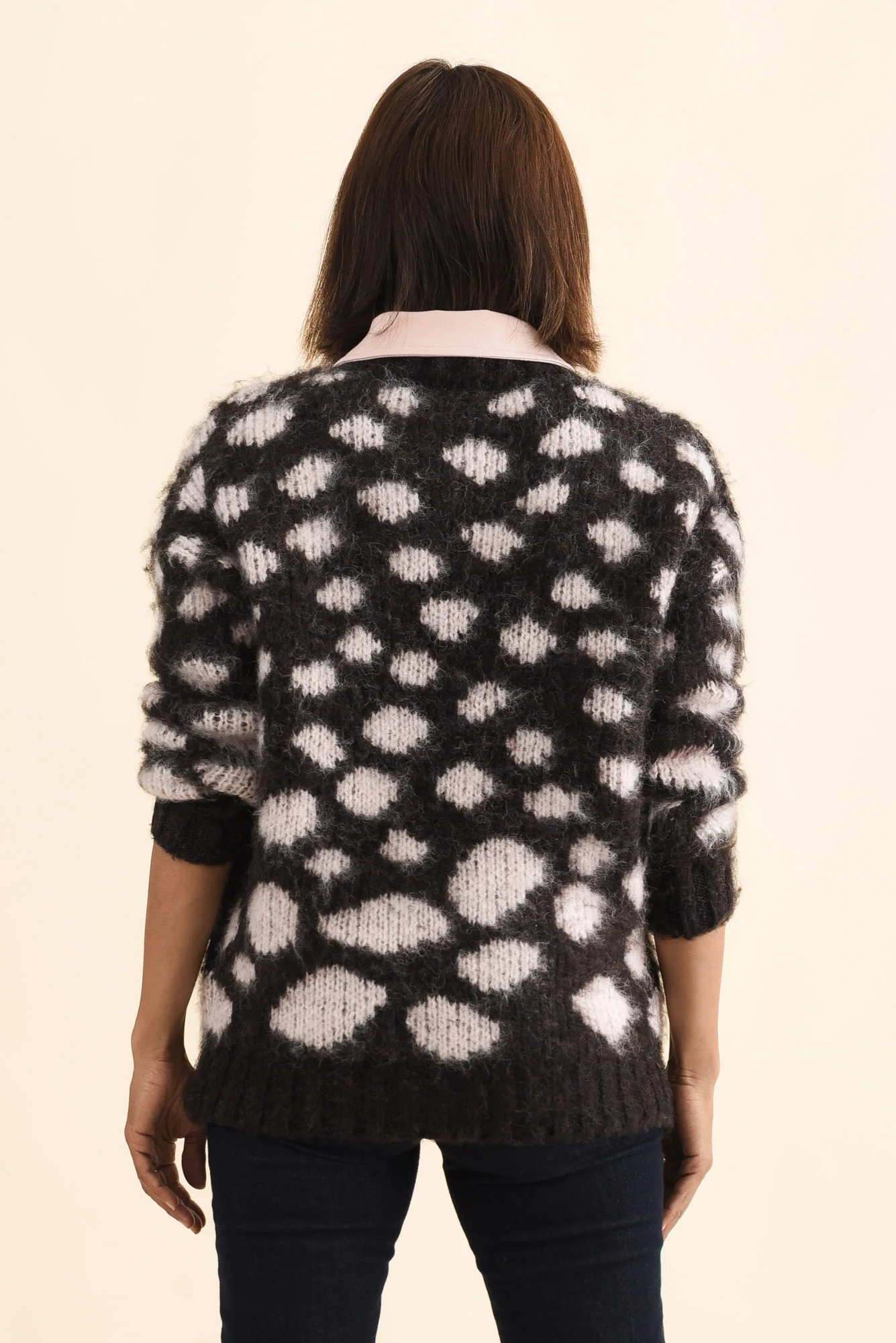 Adams Brown Spot Knit Jumper - Image 4