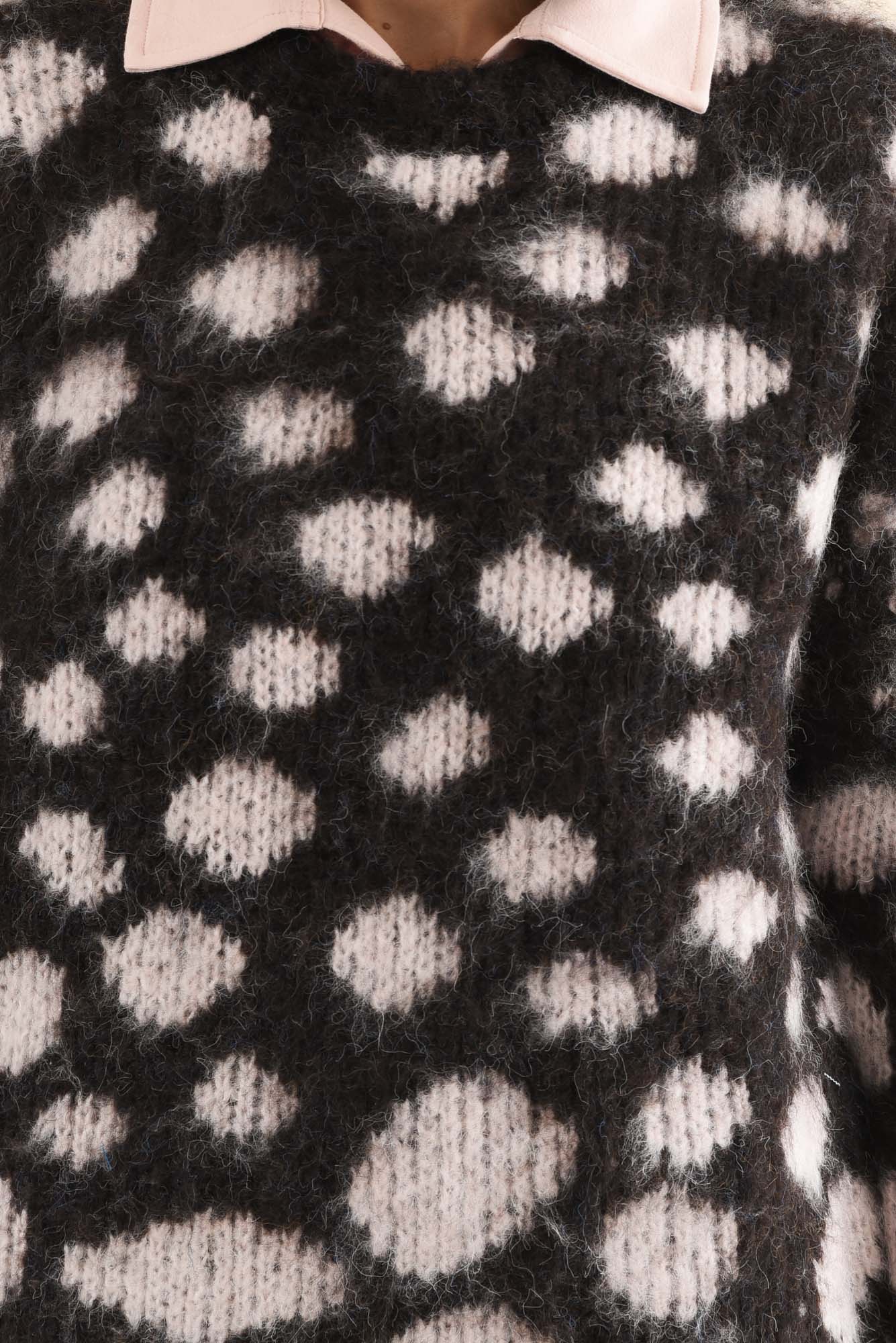 Adams Brown Spot Knit Jumper - Image 5