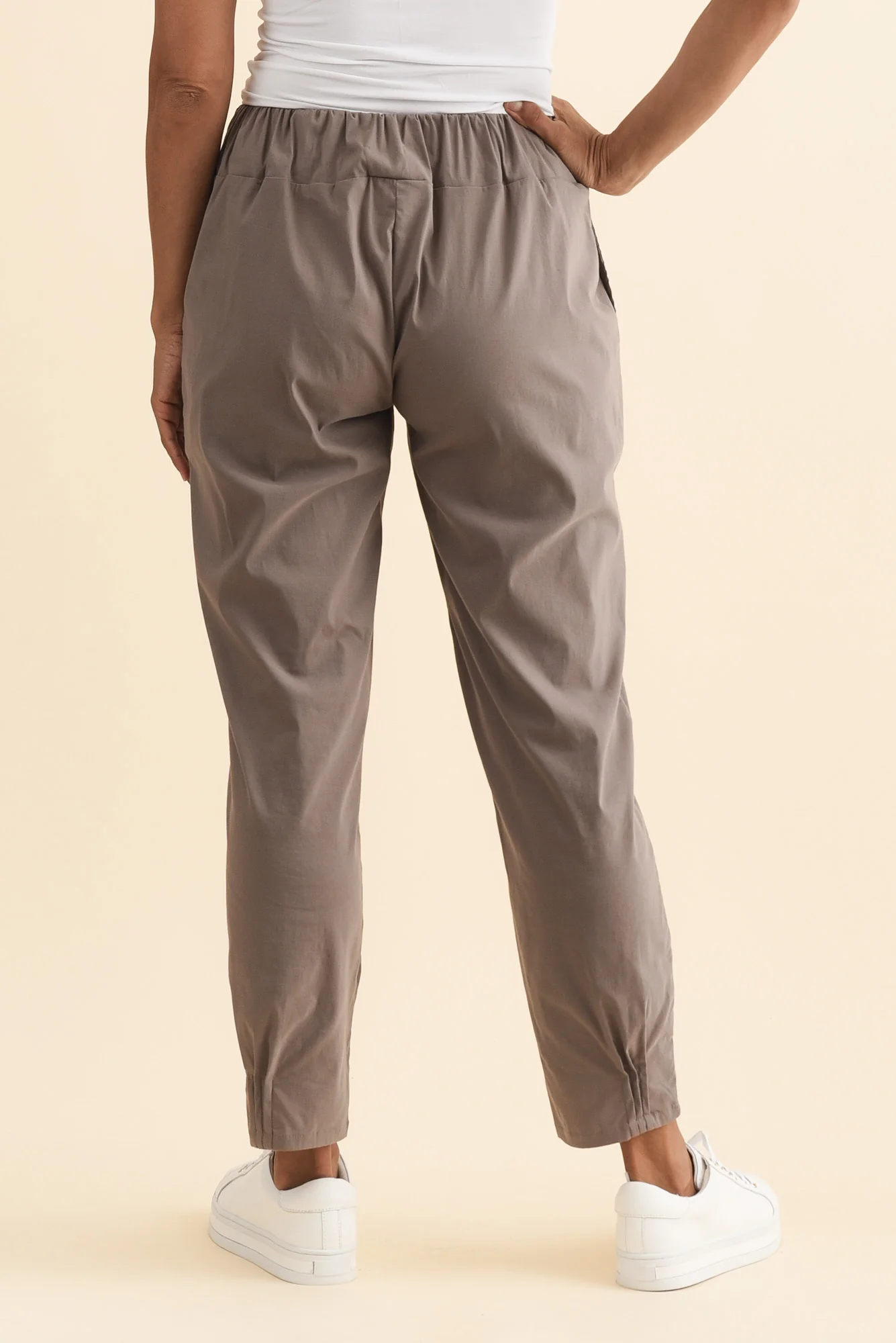 Air-Lite Taupe Stretch Pocket Pants - Image 6
