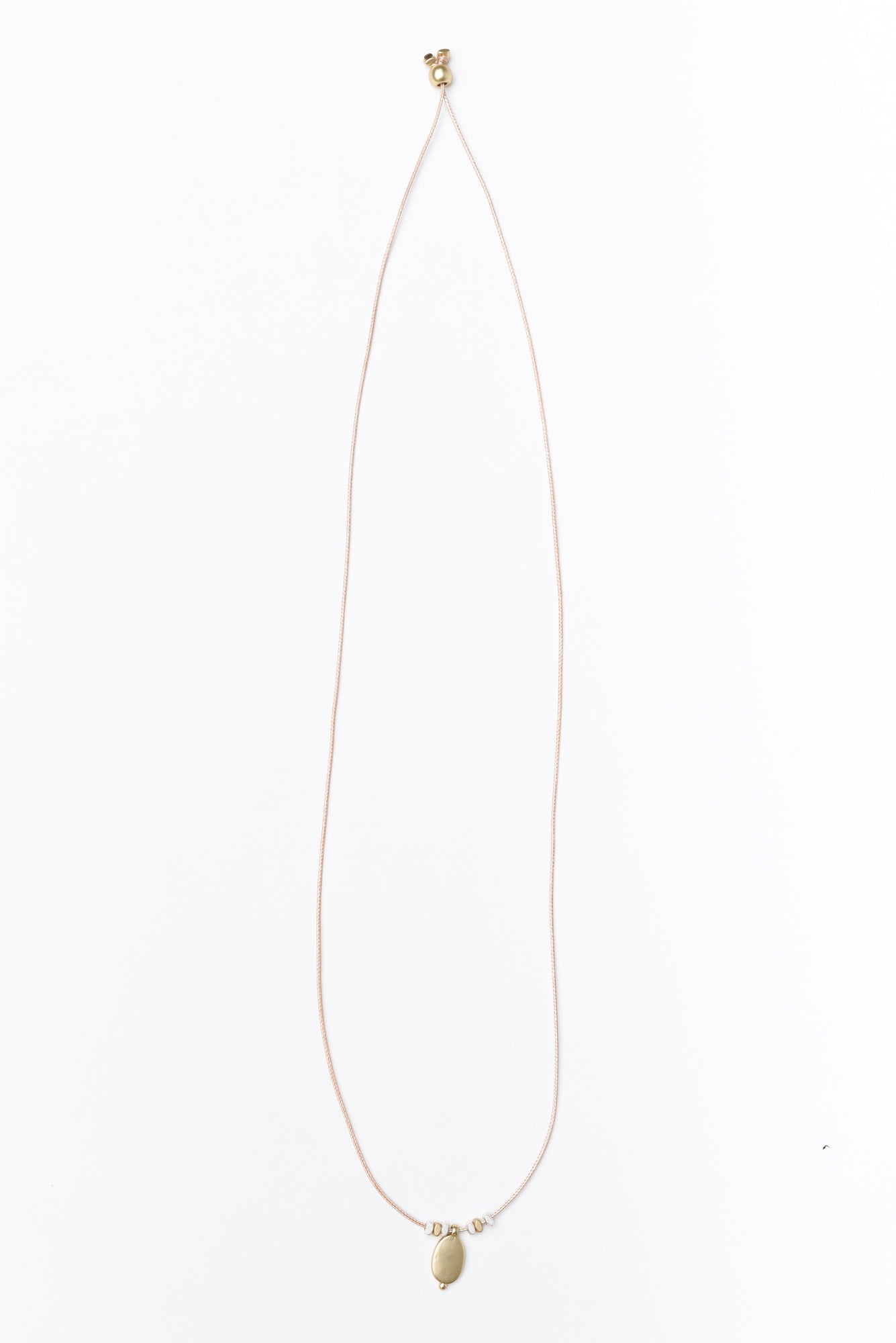 Allura Gold Oval Pendant Necklace