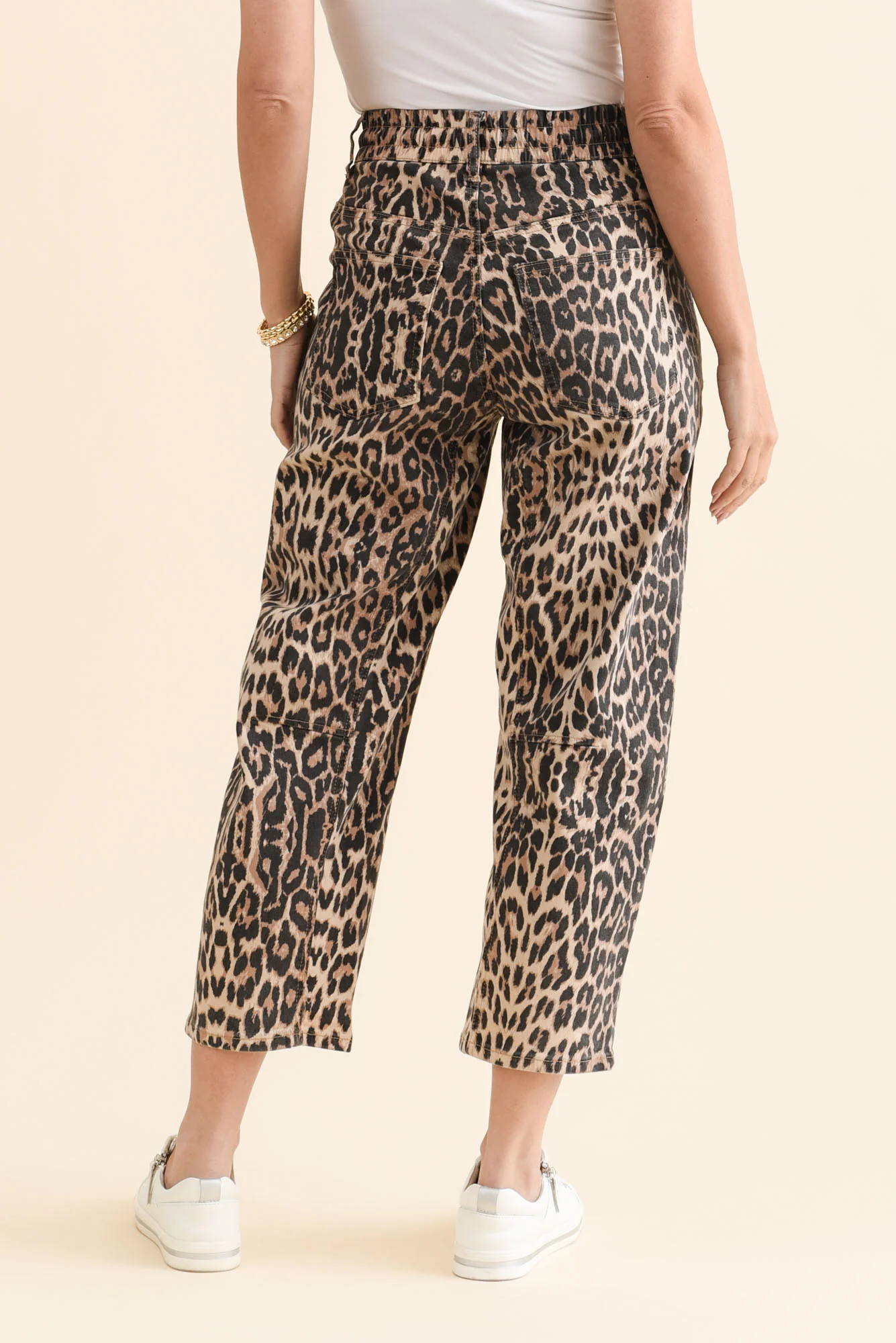 BB Barrel Brown Leopard Jeans - Image 5