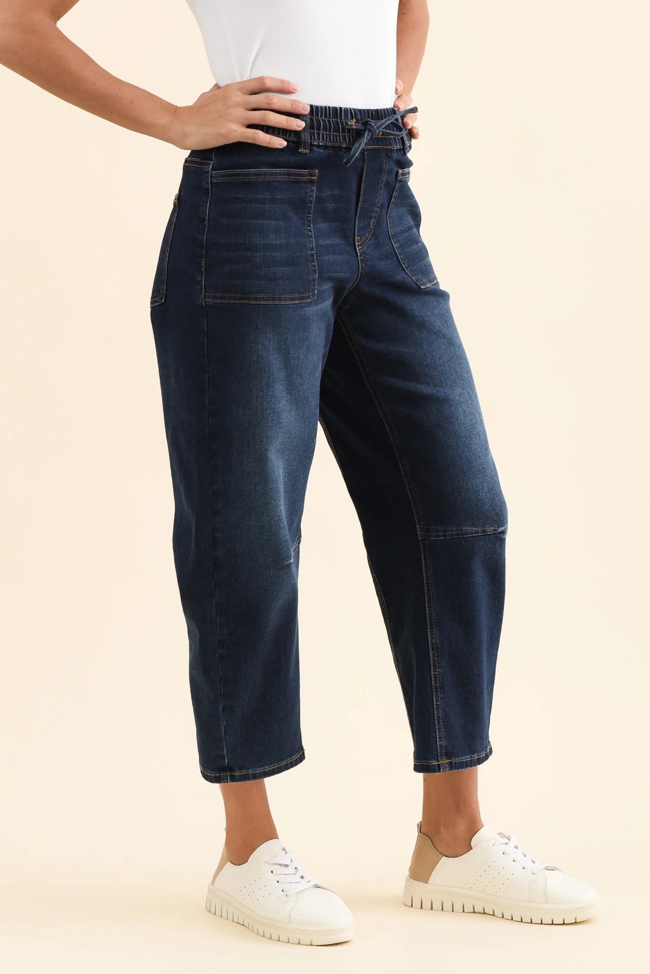 BB Barrel Dark Blue Jeans - Image 5