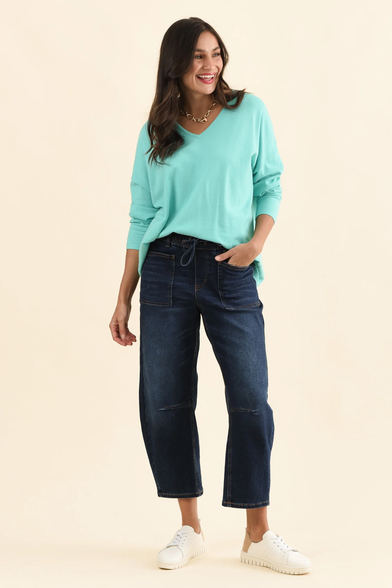 BB Barrel Dark Blue Jeans - Image 8