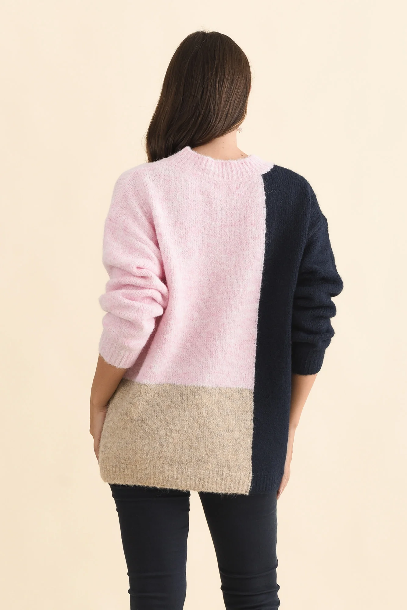Cadence Pink Splice Knit Jumper - Image 4