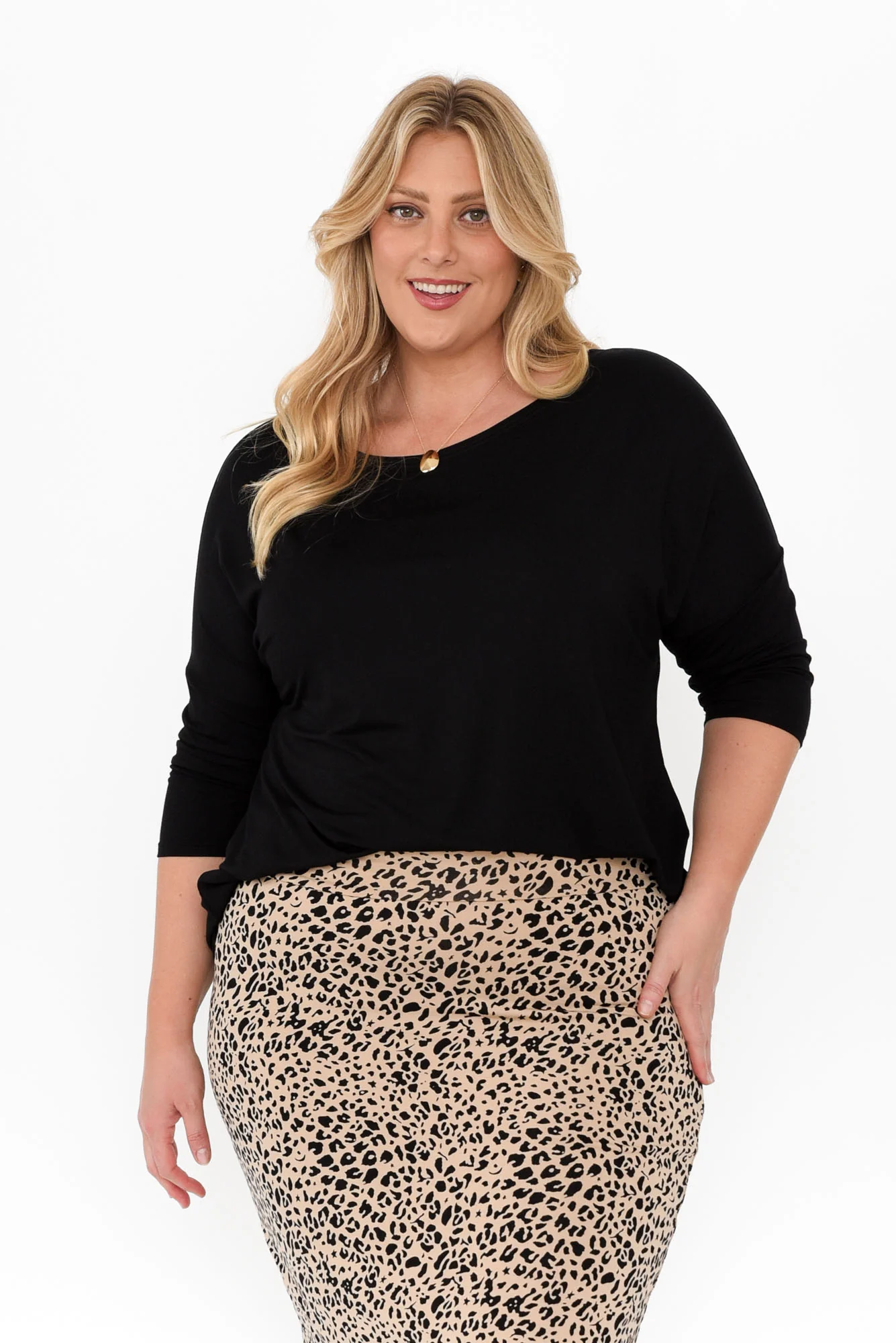 Camila Black Bamboo Top - Image 10