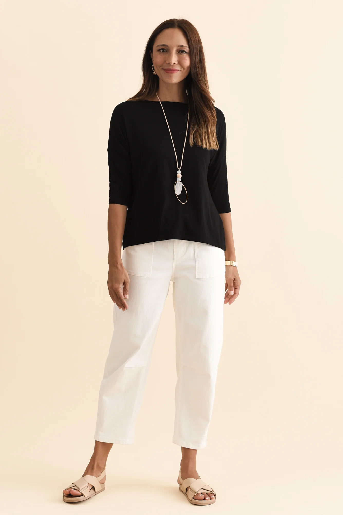 Camila Black Bamboo Top - Image 4