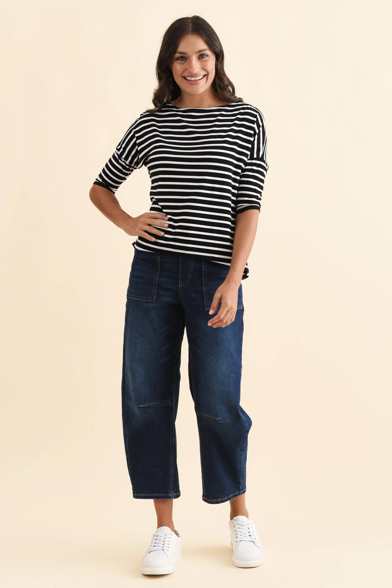 Camila Black Stripe Bamboo Top - Image 9