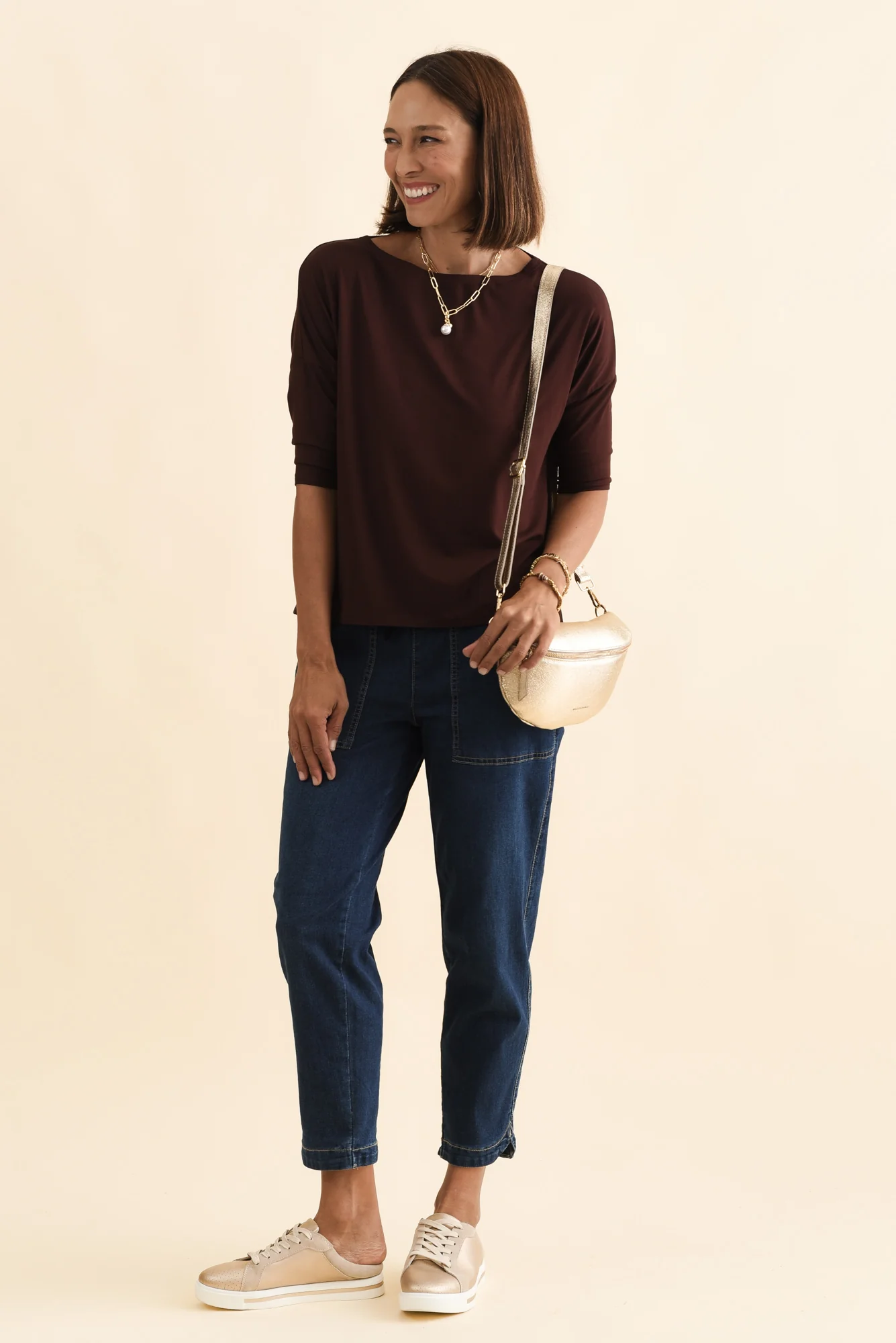 Camila Wine Bamboo Top - Image 3