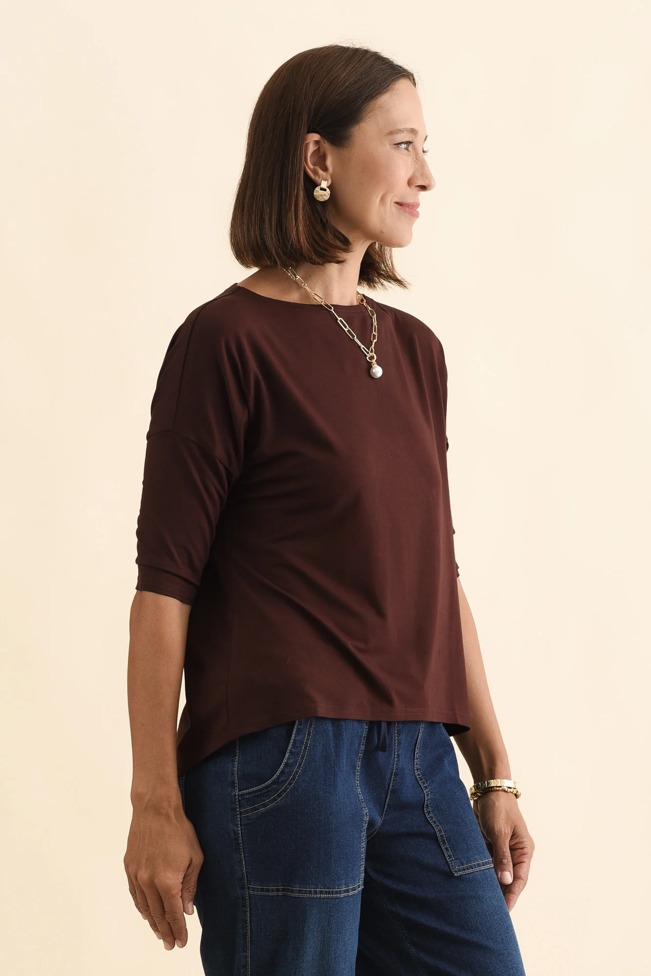 Camila Wine Bamboo Top - Image 4