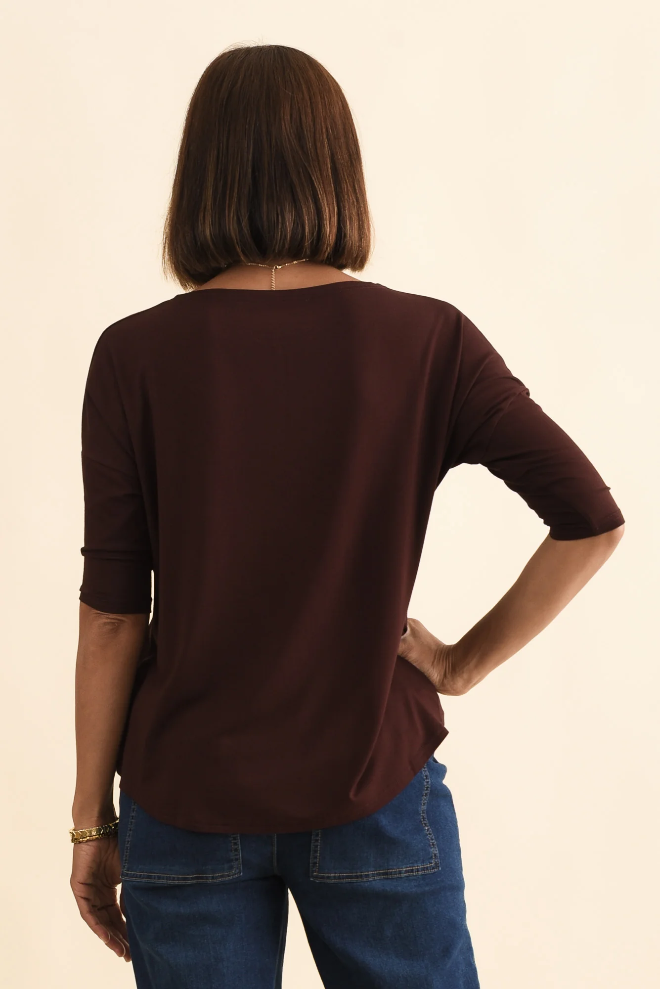 Camila Wine Bamboo Top - Image 5