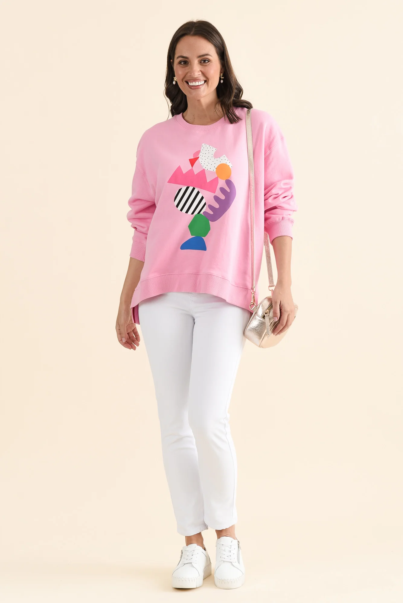 Deb McNaughton Pink Cotton Sweatshirt - Image 2