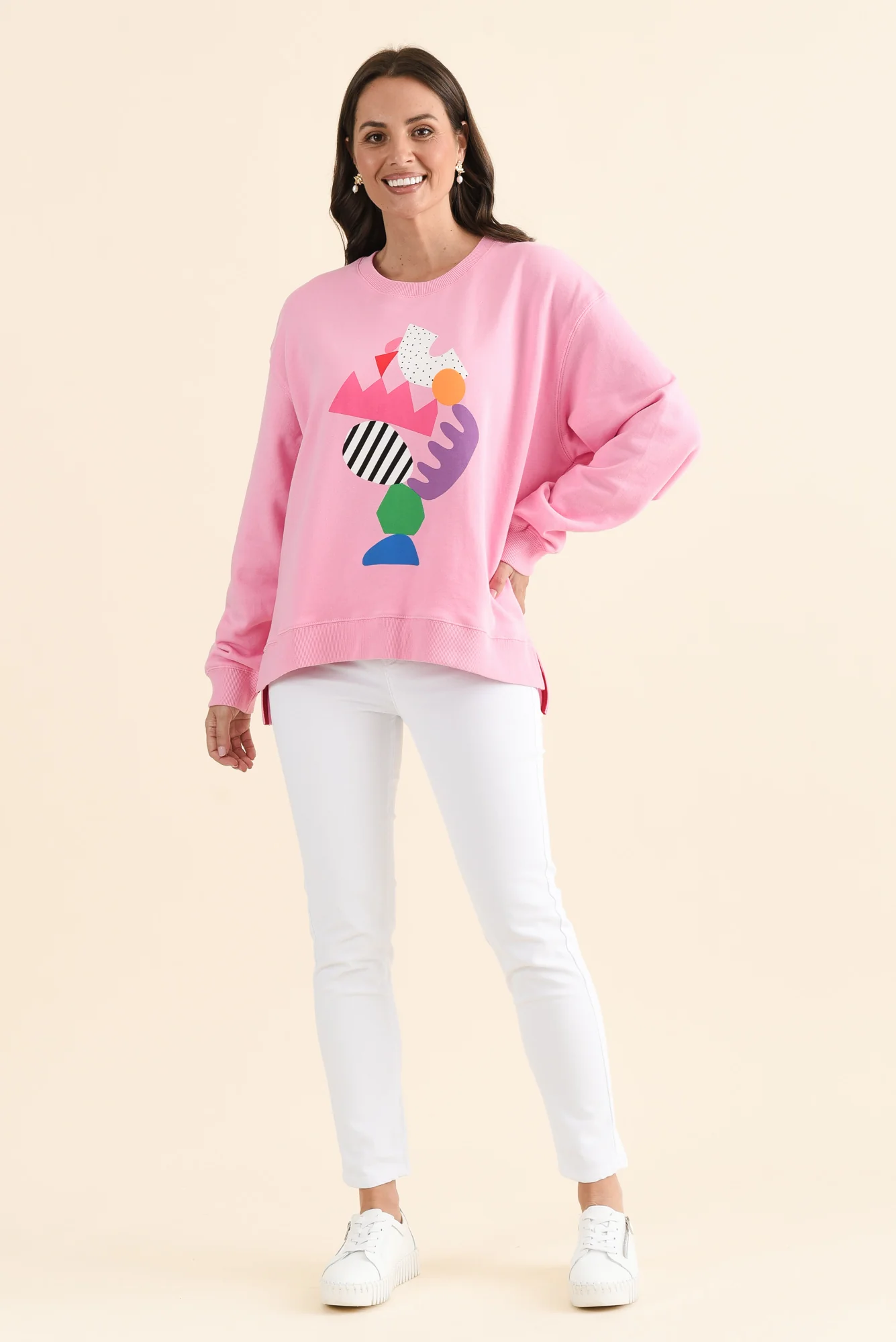 Deb McNaughton Pink Cotton Sweatshirt - Image 6