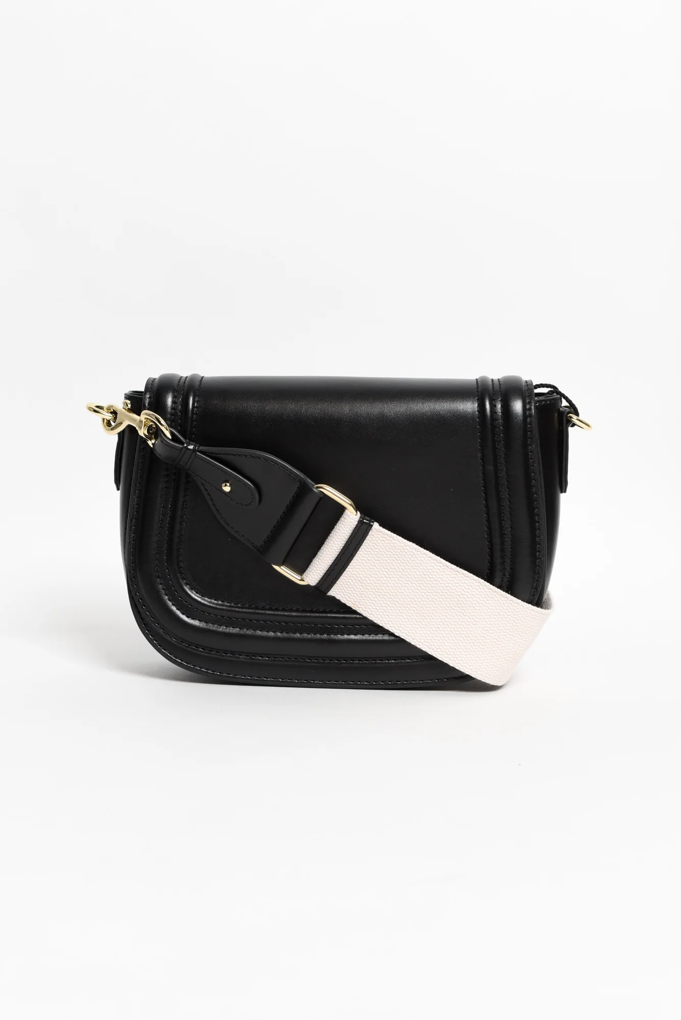 Dickens Black Leather Crossbody Bag - Image 2