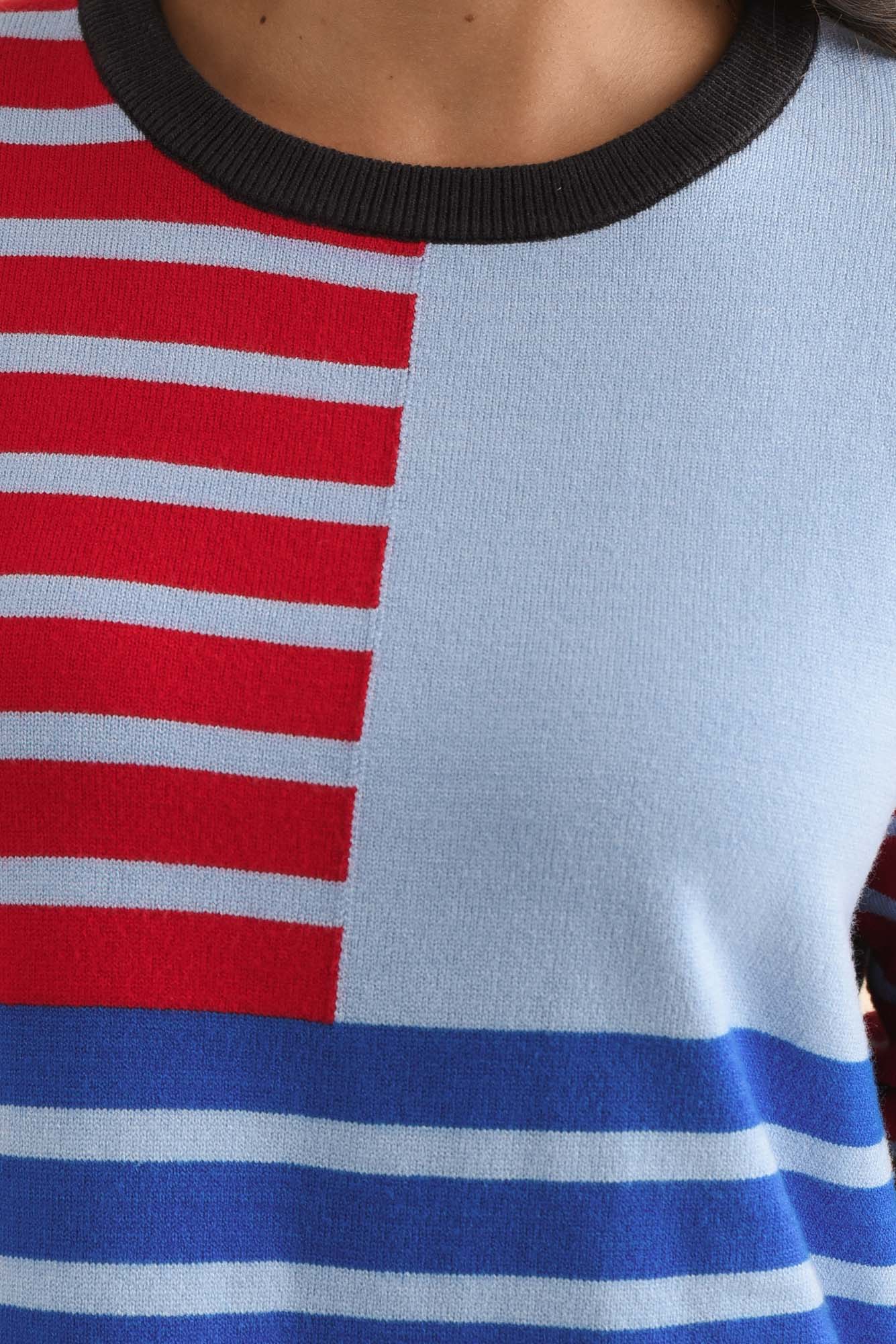 Effie Blue Stripe Knit Jumper - Image 6