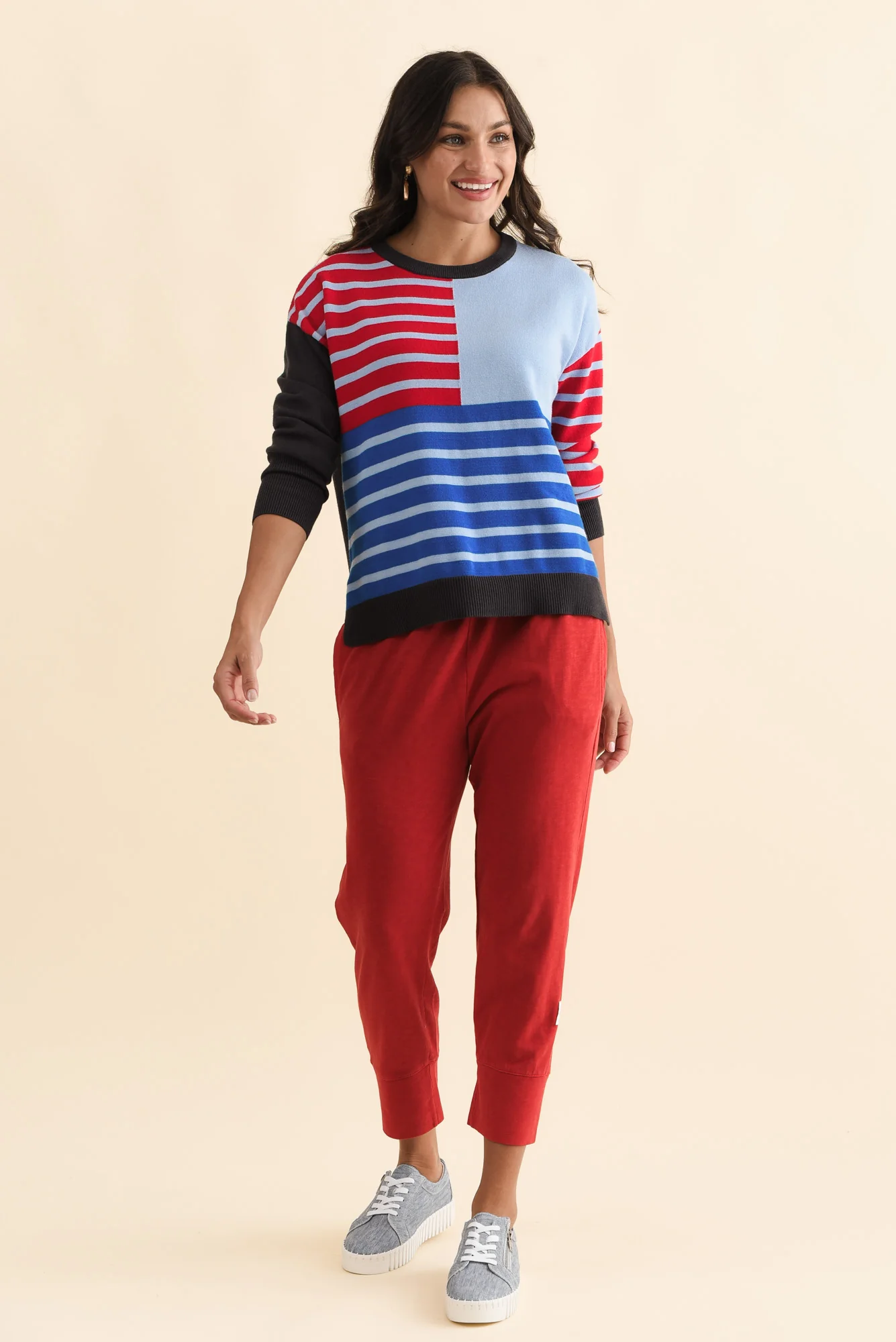 Effie Blue Stripe Knit Jumper - Image 7