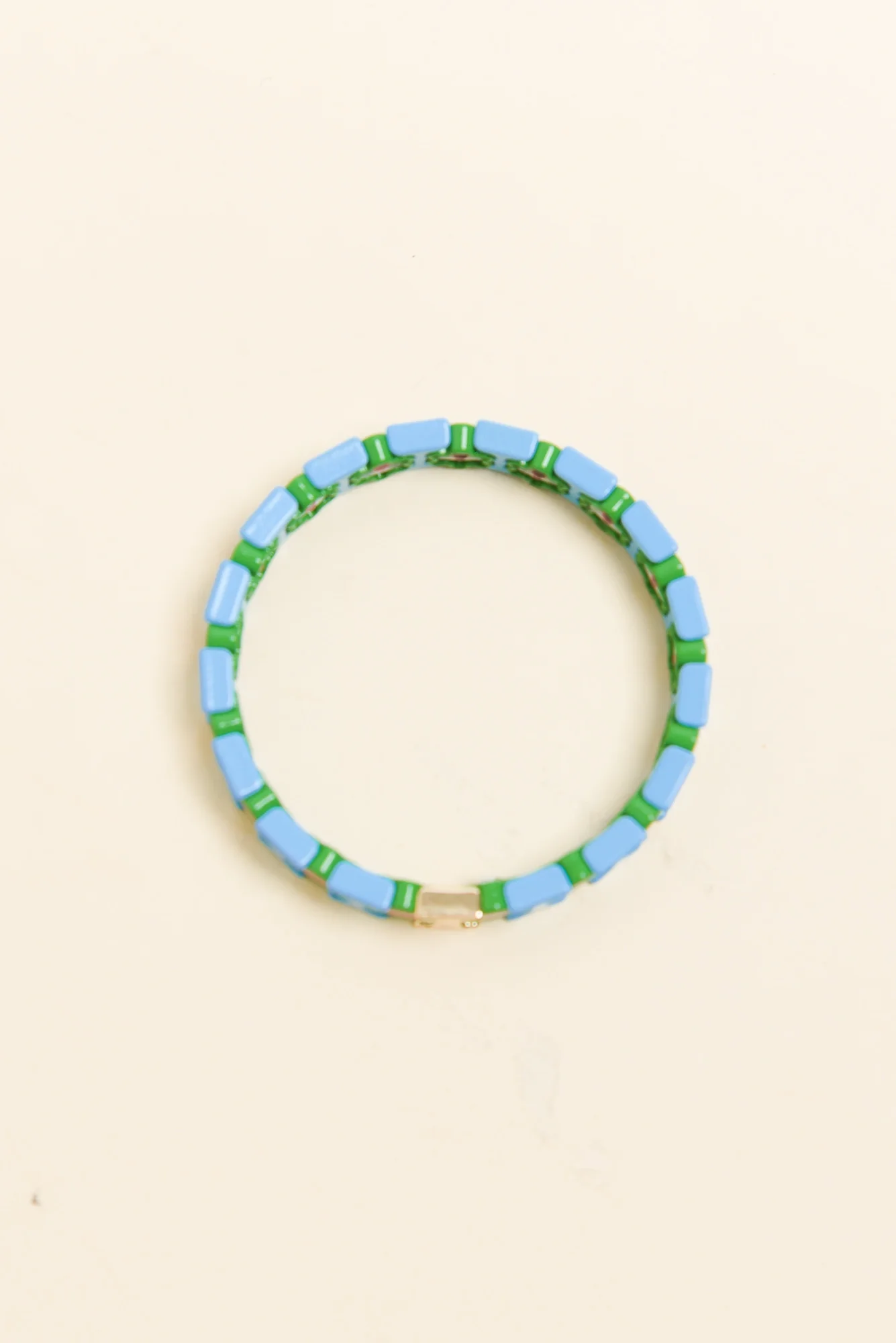 Elke Blue Daisy Beaded Bracelet - Image 2