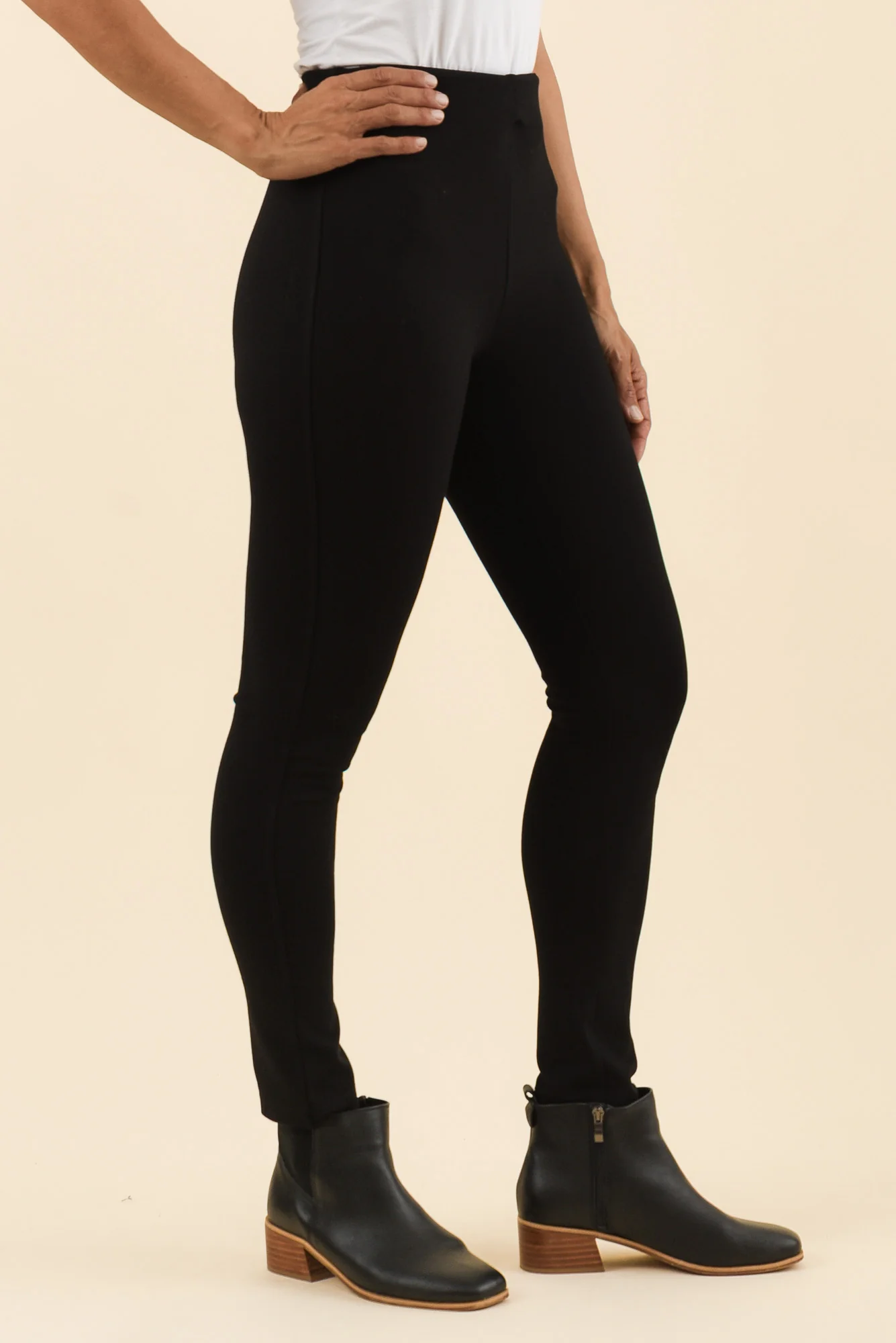 Elsa Black Winter Ponte Pants - Image 3