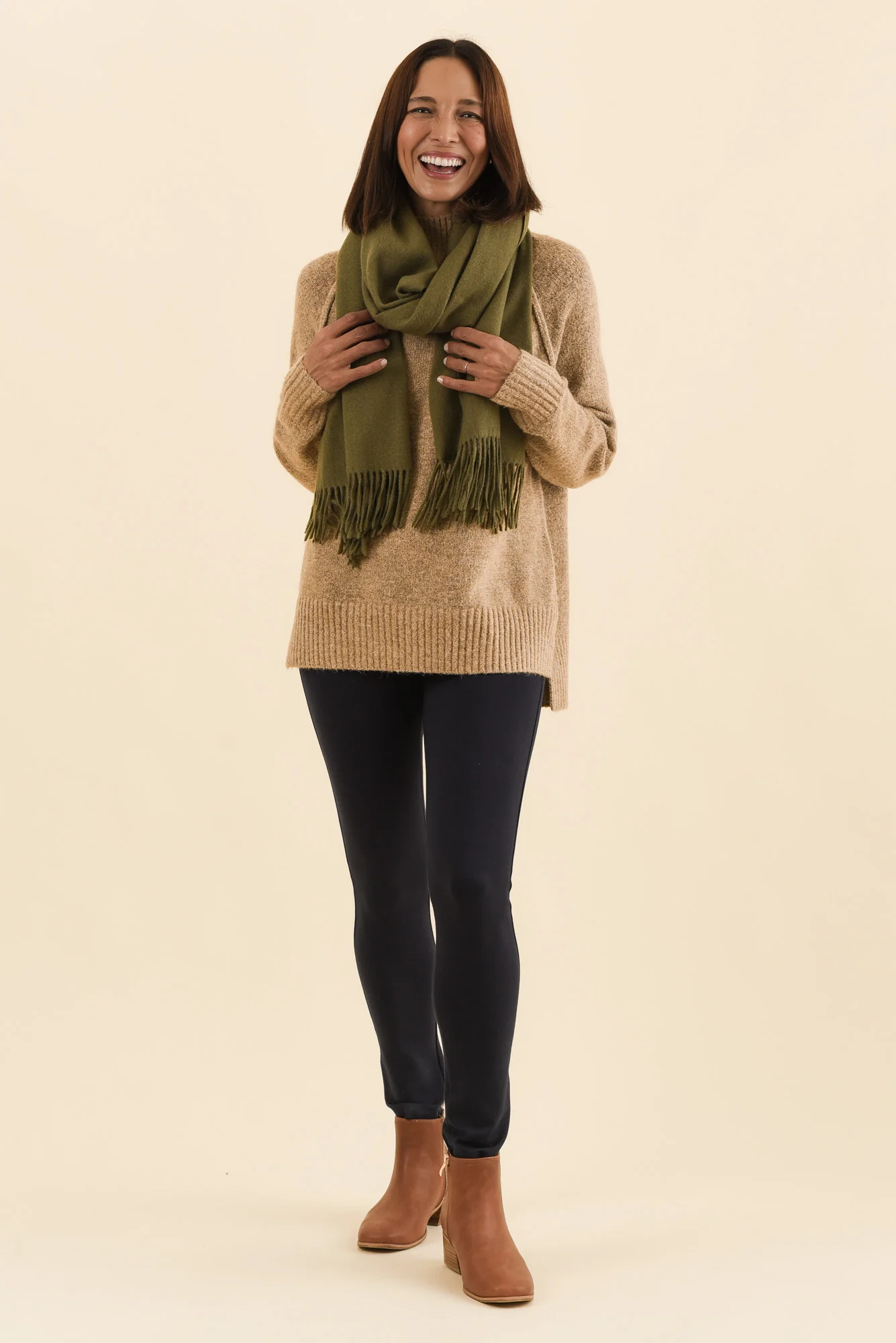 Elsa French Navy Winter Ponte Pants - Image 3