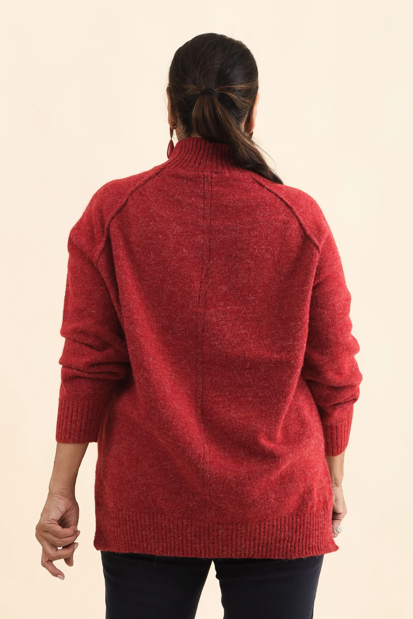 Finn Red Knit Jumper - Image 11
