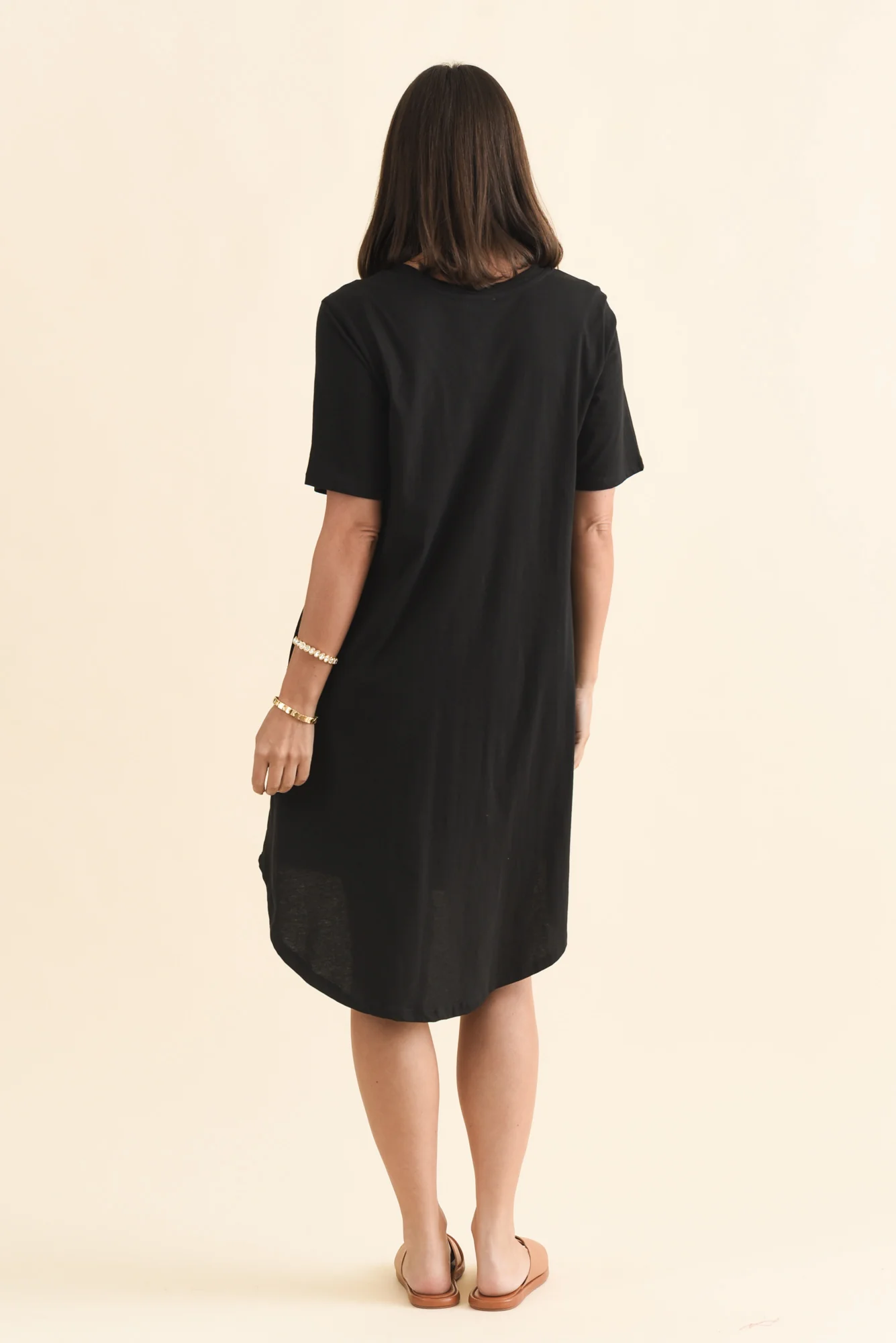 Florida Black Cotton Tee Dress - Image 4