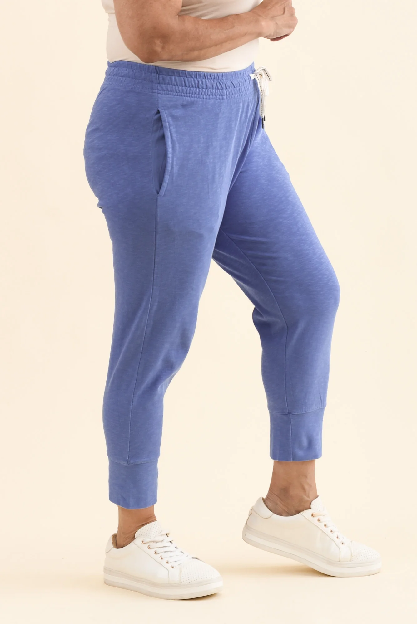 Fundamental Brunch Blue Cotton Sweatpants - Image 3
