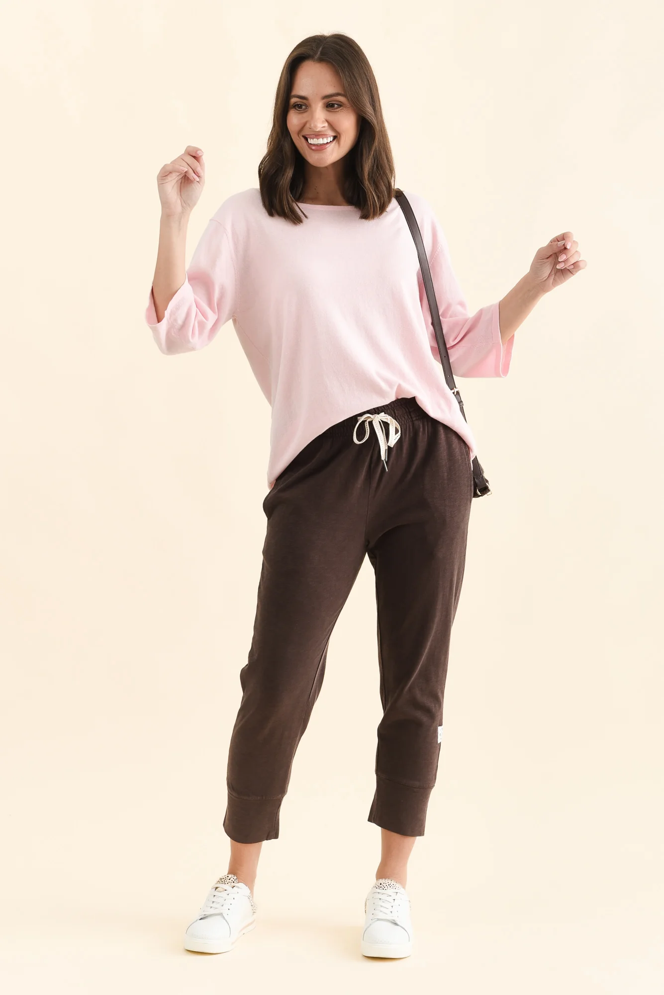 Fundamental Brunch Dark Brown Cotton Sweatpants - Image 3