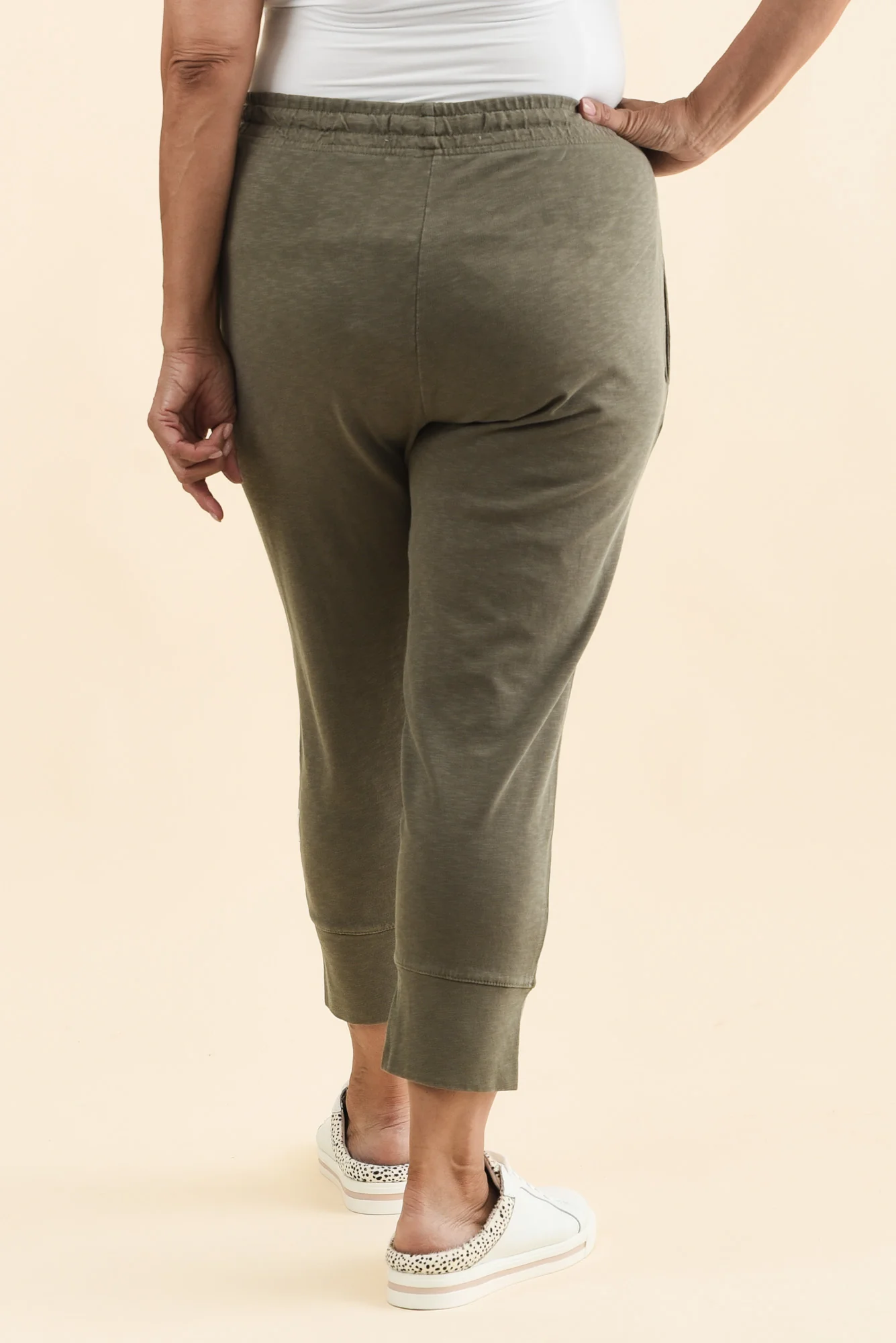 Fundamental Brunch Khaki Cotton Sweatpants - Image 10