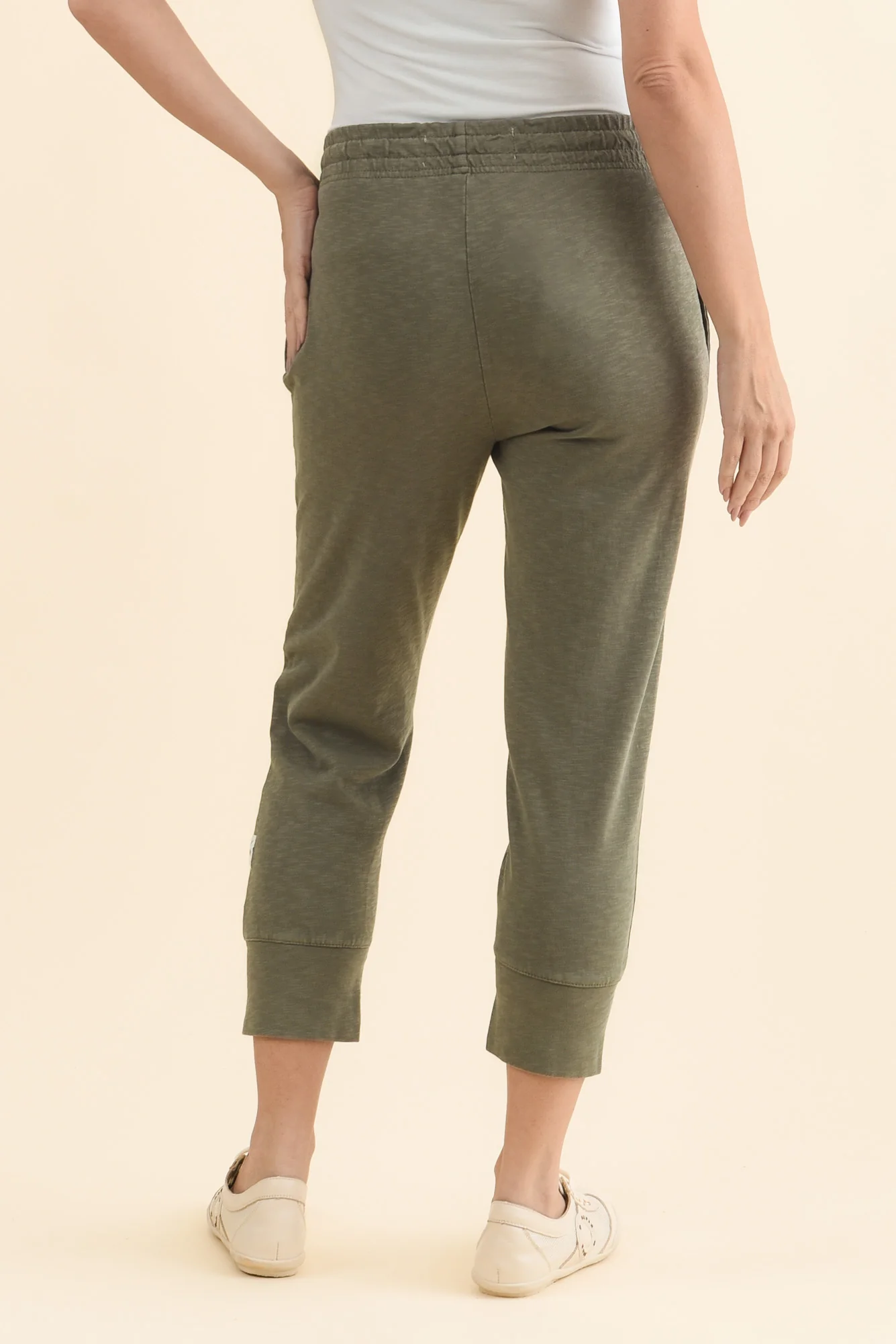 Fundamental Brunch Khaki Cotton Sweatpants - Image 4