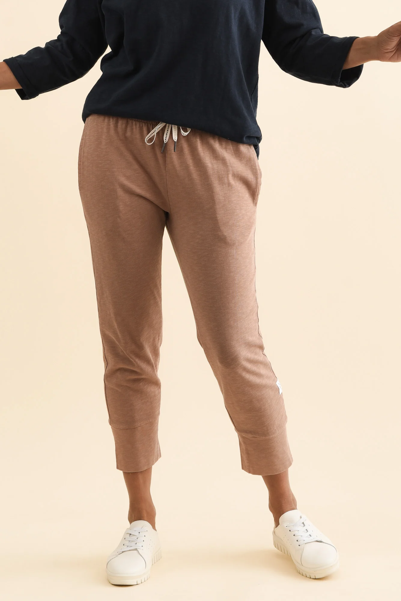Fundamental Brunch Mocha Cotton Sweatpants - Image 2