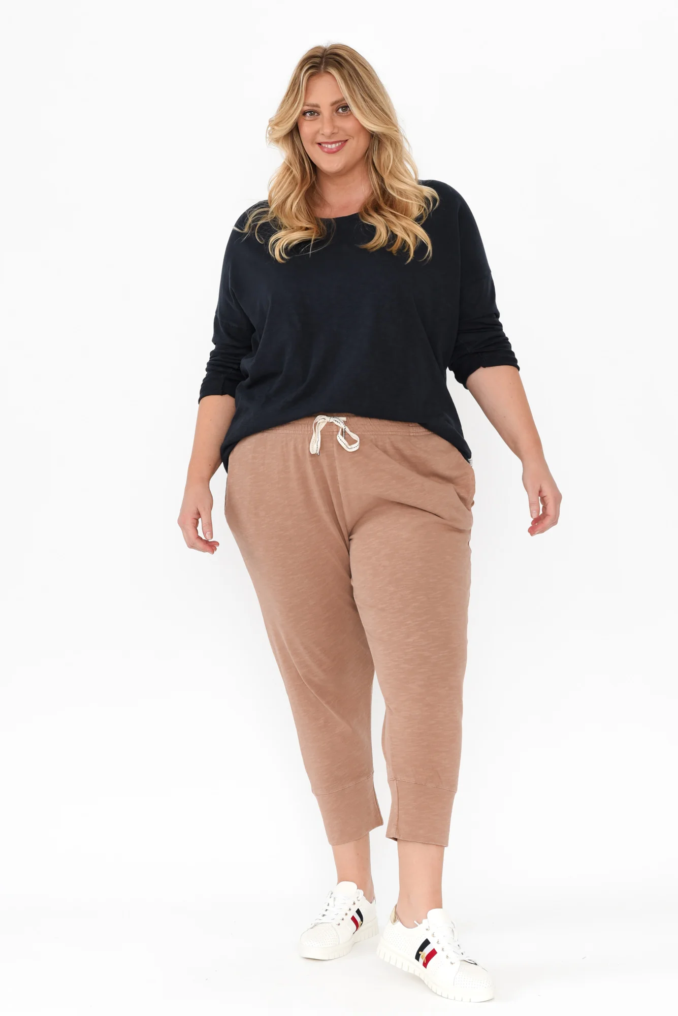 Fundamental Brunch Mocha Cotton Sweatpants - Image 9