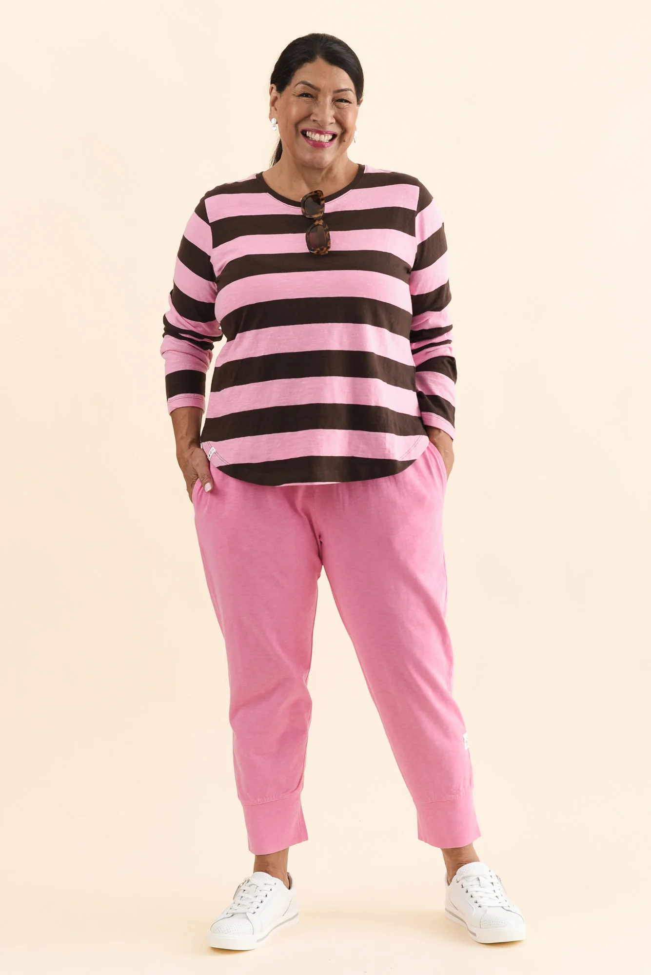 Fundamental Brunch Pink Cotton Sweatpants - Image 3