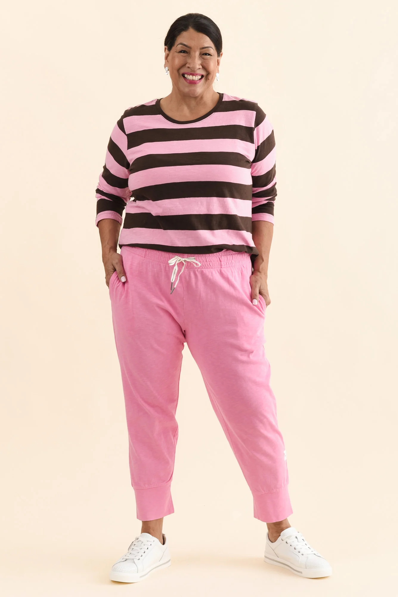 Fundamental Brunch Pink Cotton Sweatpants - Image 7