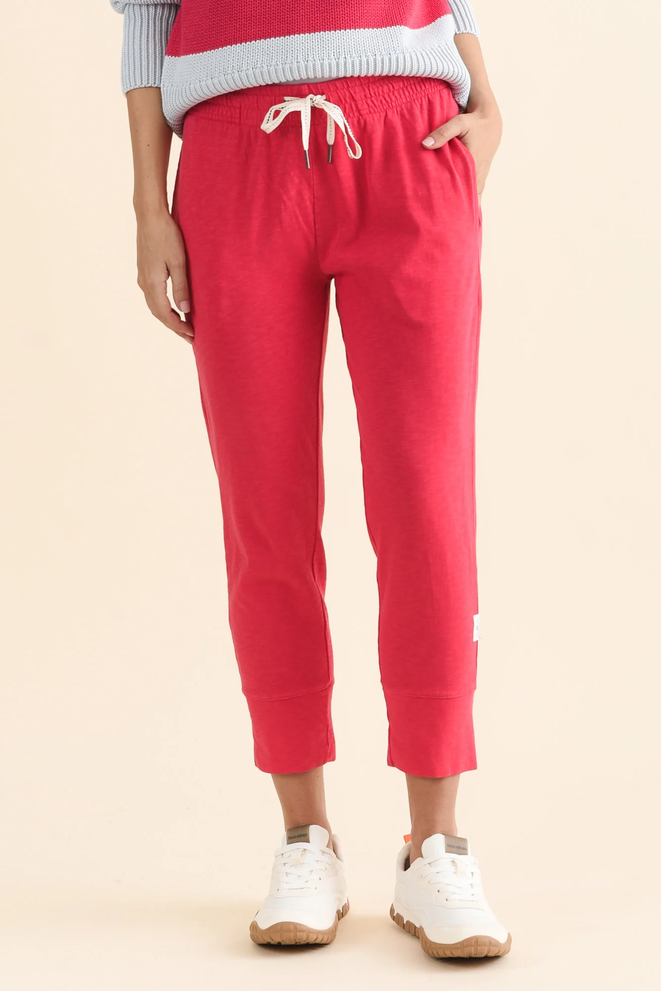Fundamental Brunch Raspberry Cotton Sweatpants