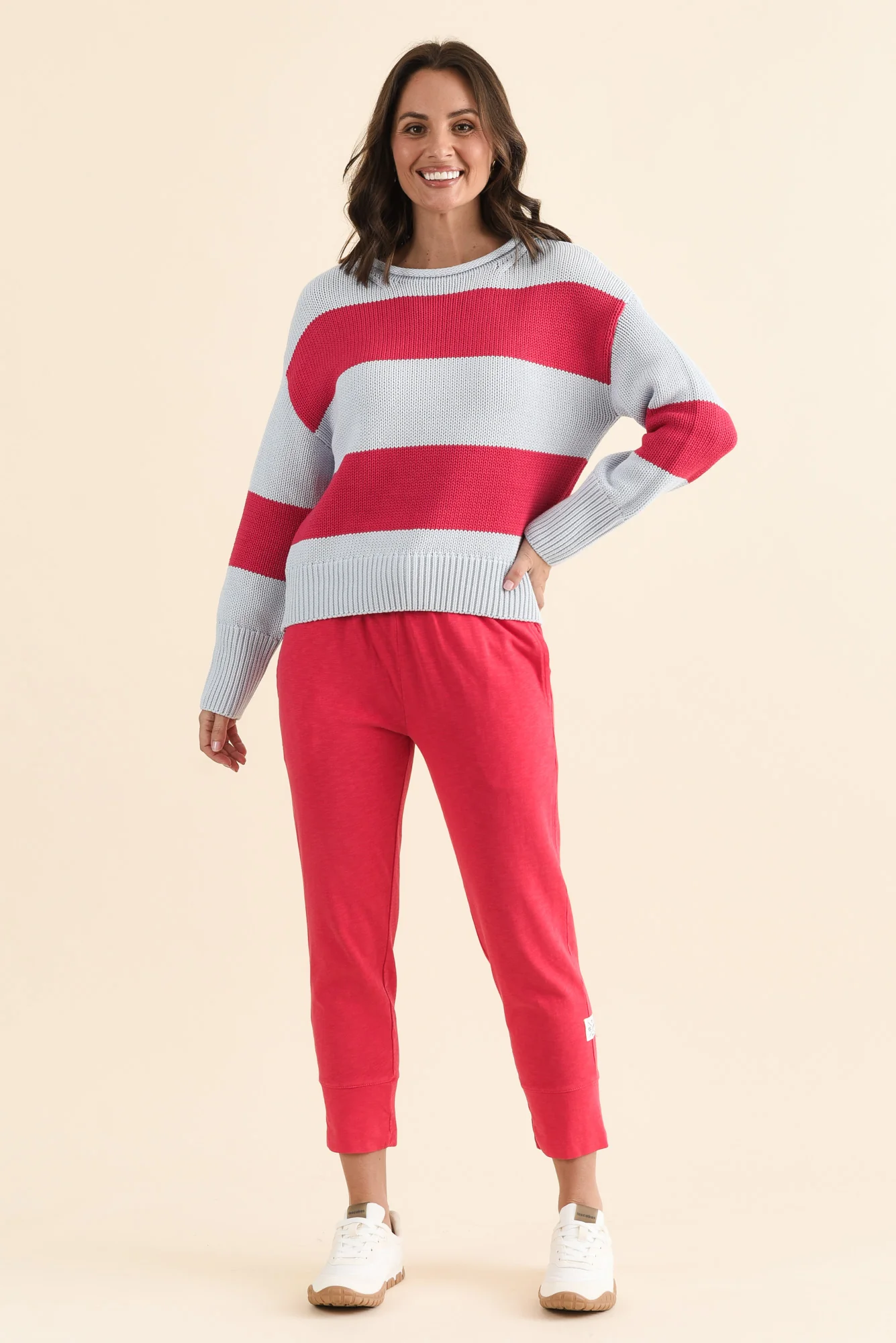 Fundamental Brunch Raspberry Cotton Sweatpants - Image 6