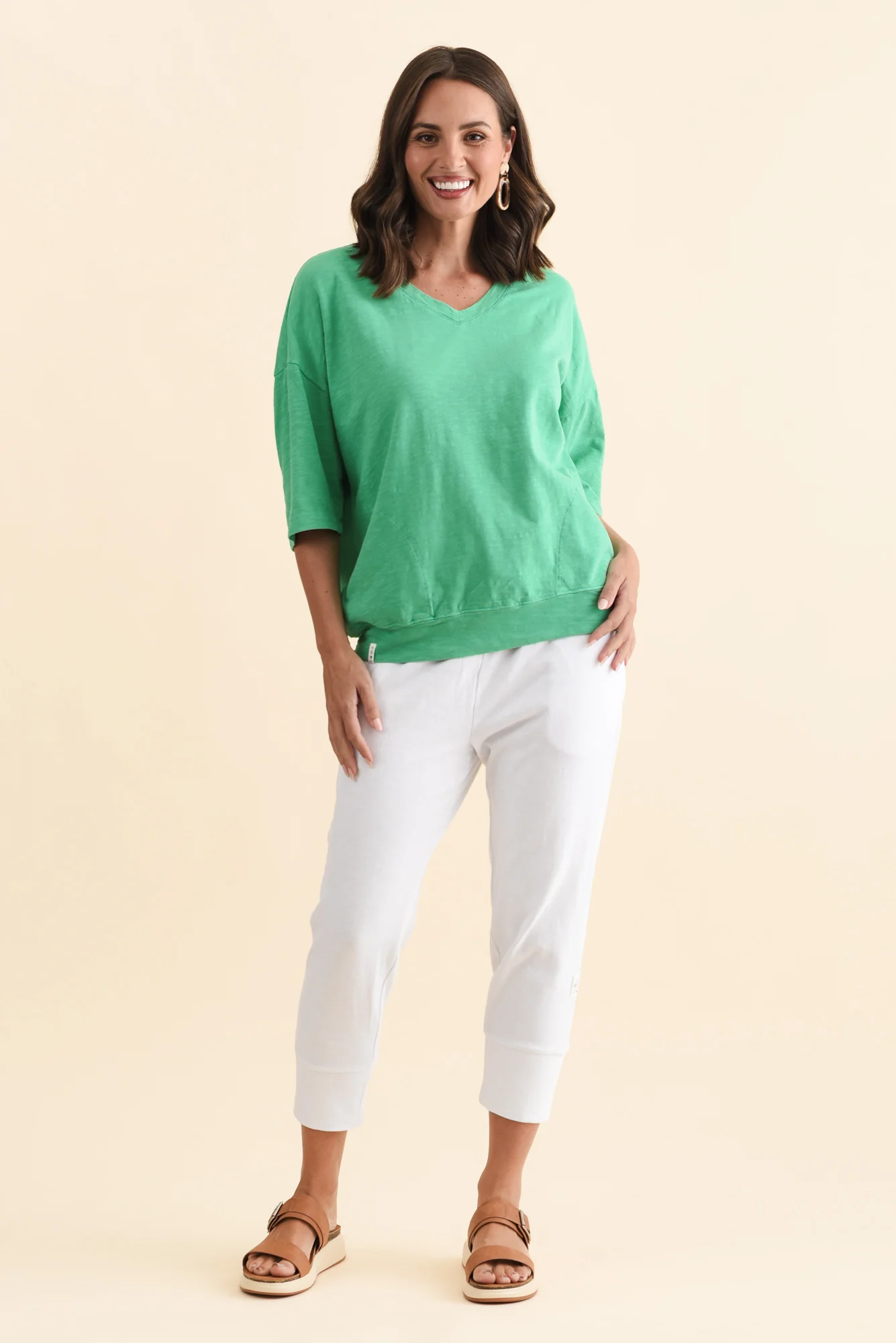Fundamental Brunch White Cotton Sweatpants - Image 6