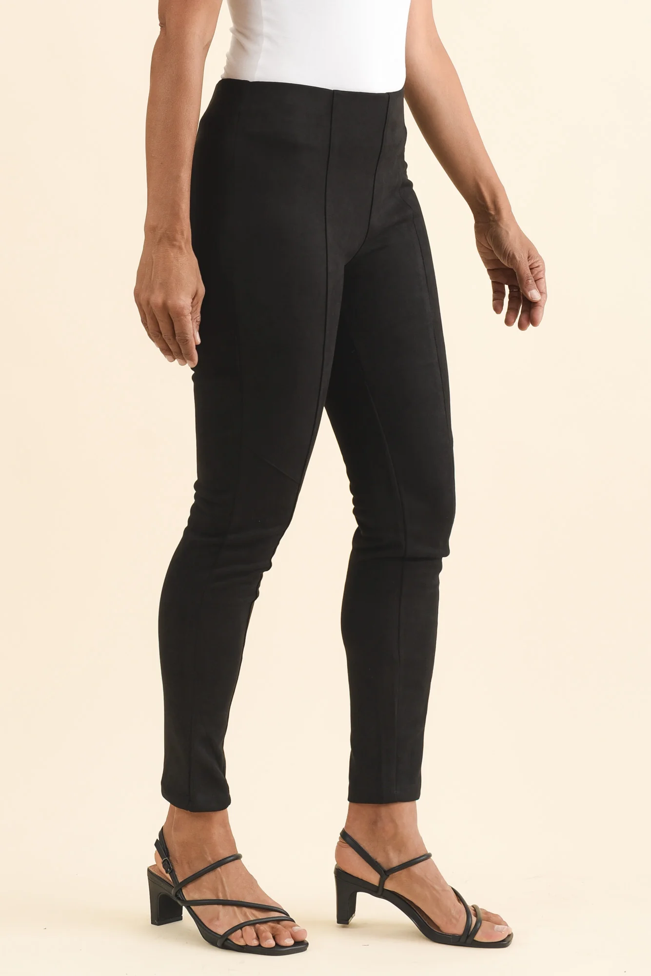 Husky Black Faux Suede Pants - Image 3
