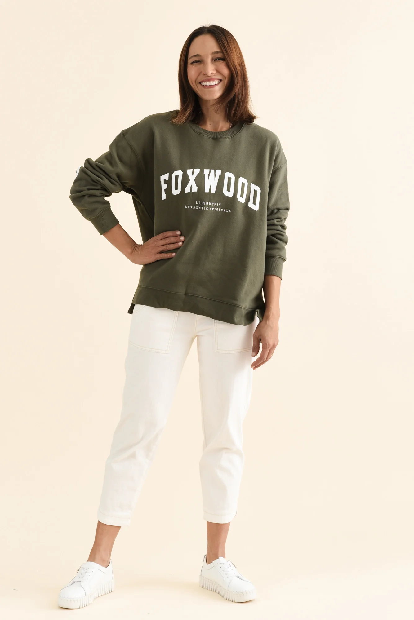 Interval Khaki Crewneck Sweatshirt - Image 2