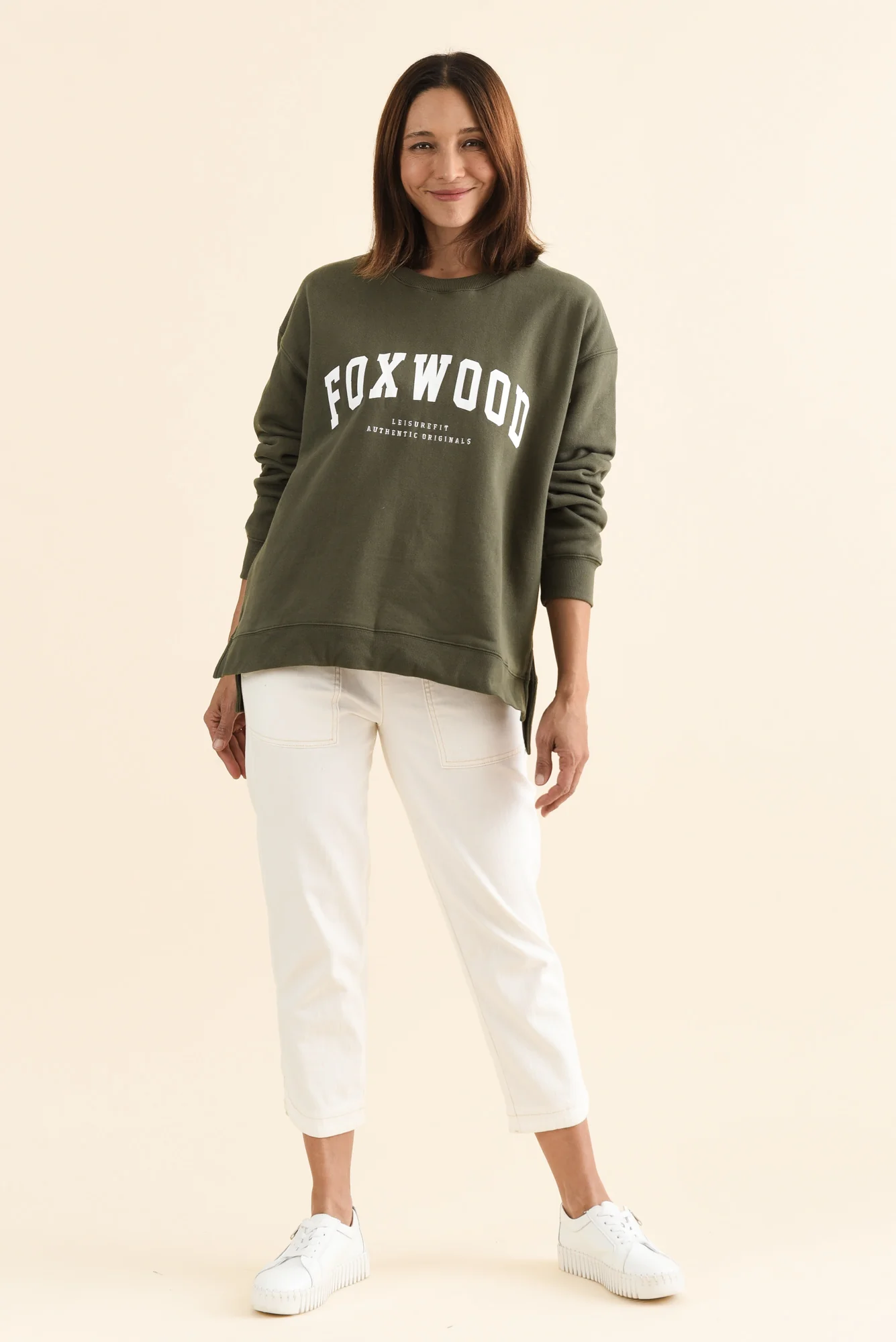Interval Khaki Crewneck Sweatshirt - Image 6