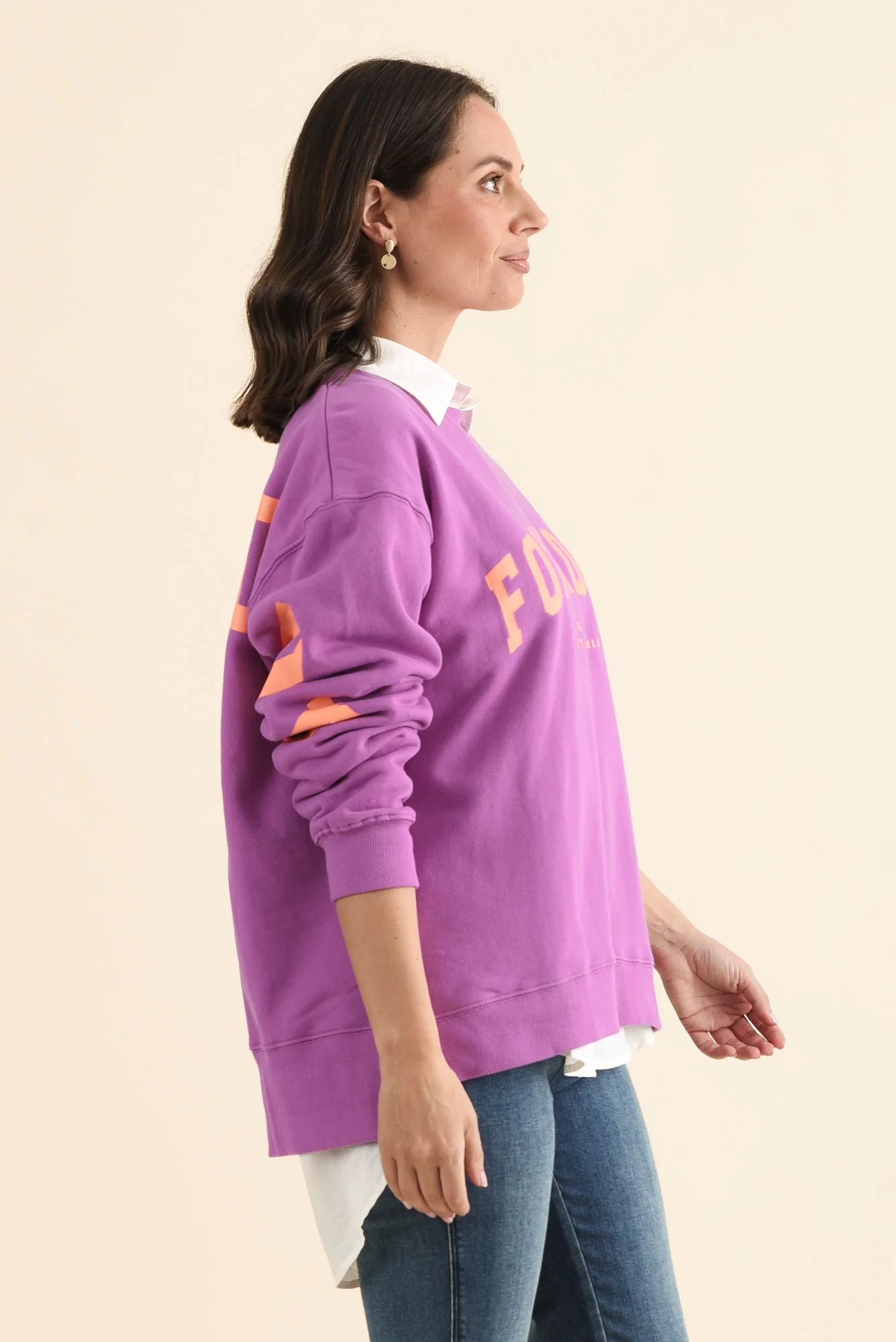 Interval Purple Crewneck Sweatshirt - Image 3