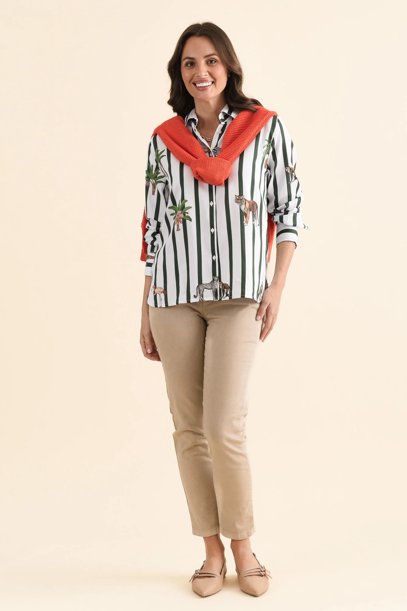 Isa White Safari Cotton Shirt - Image 2