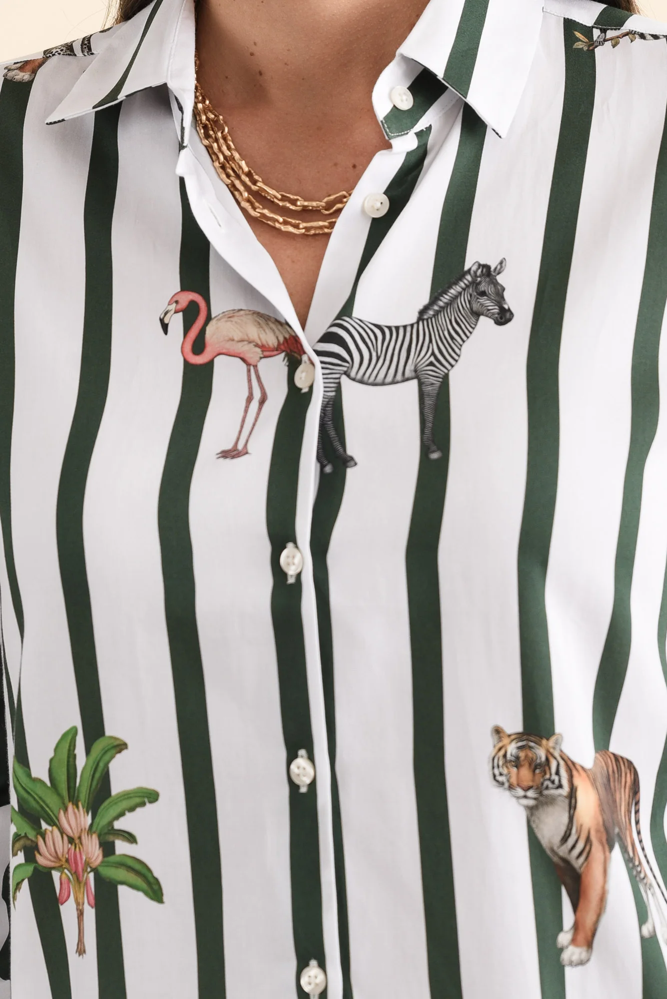 Isa White Safari Cotton Shirt - Image 5