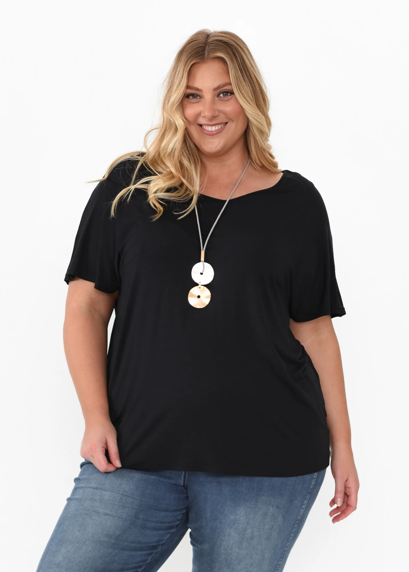 Ivy Black Micro Modal Swing Tee - Image 6