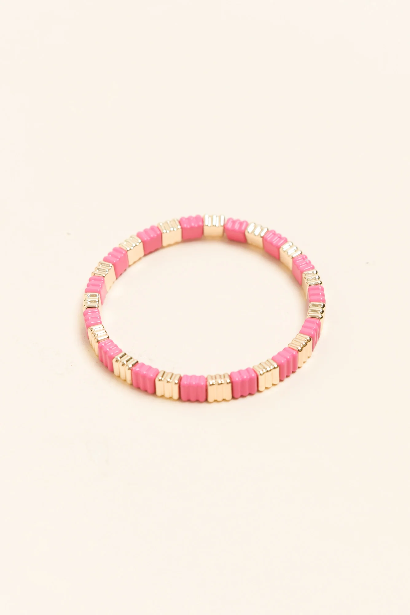 Java Pink Beaded Bracelet