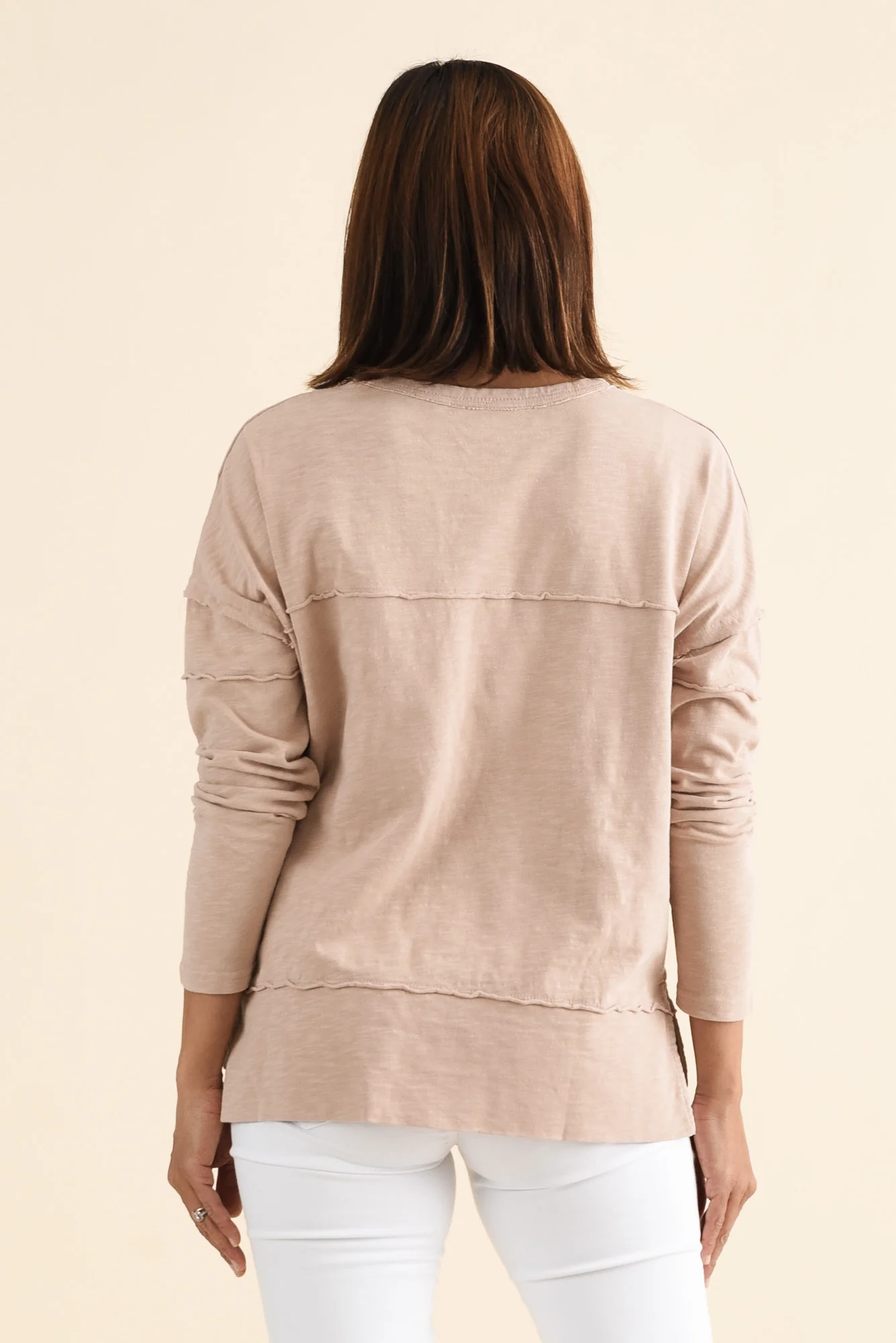 Jayne Beige Cotton Throw On Top - Image 4