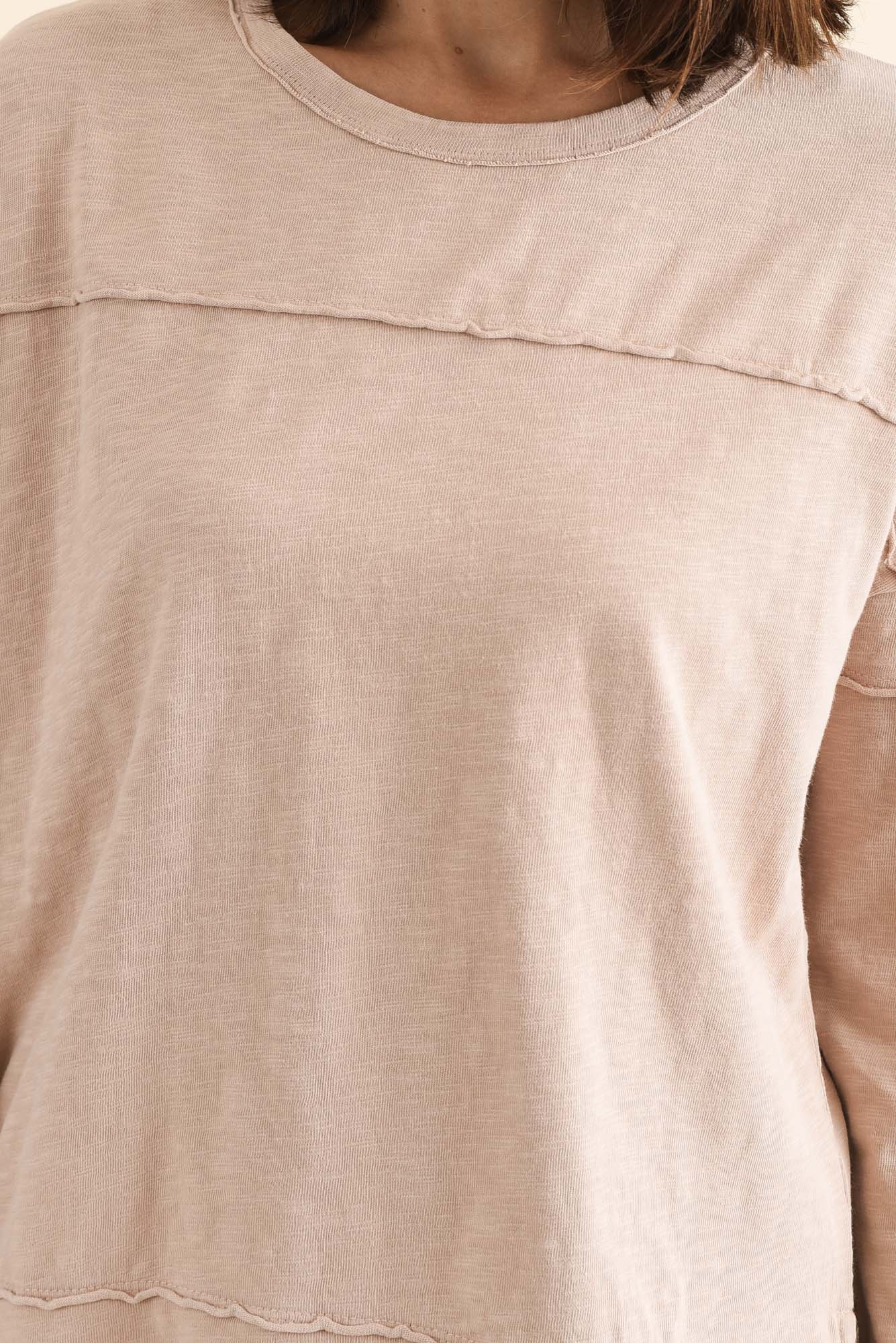 Jayne Beige Cotton Throw On Top - Image 5