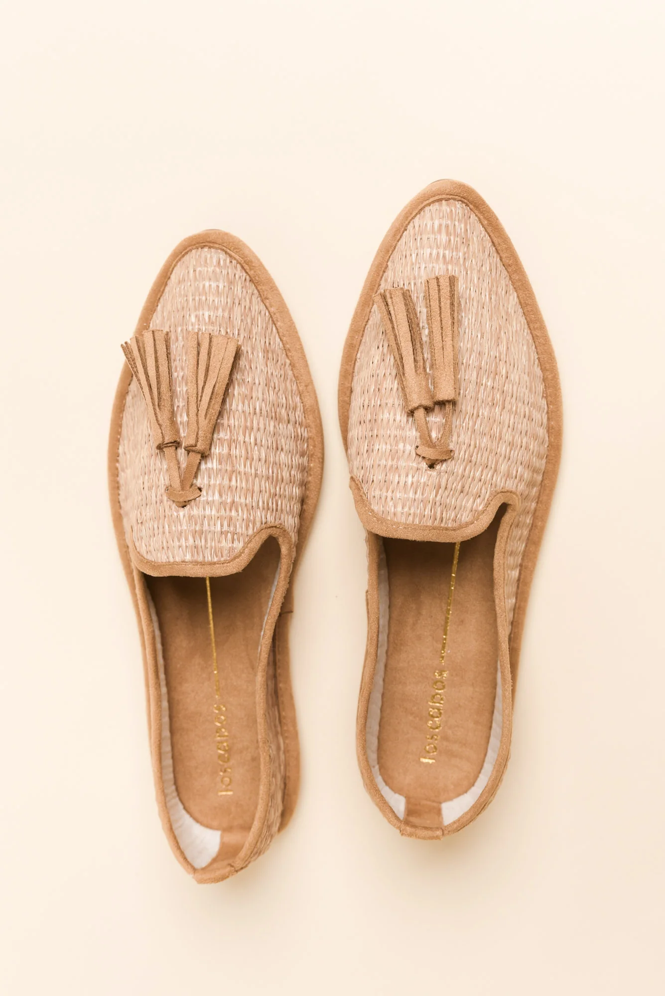 Jia Camel Raffia Tassel Loafer - Image 5