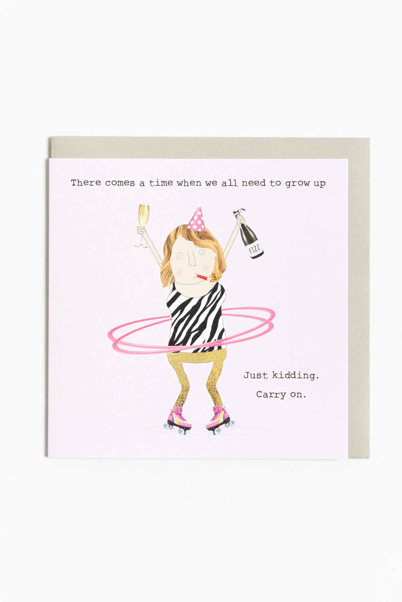 Just Kidding Carry On Card
