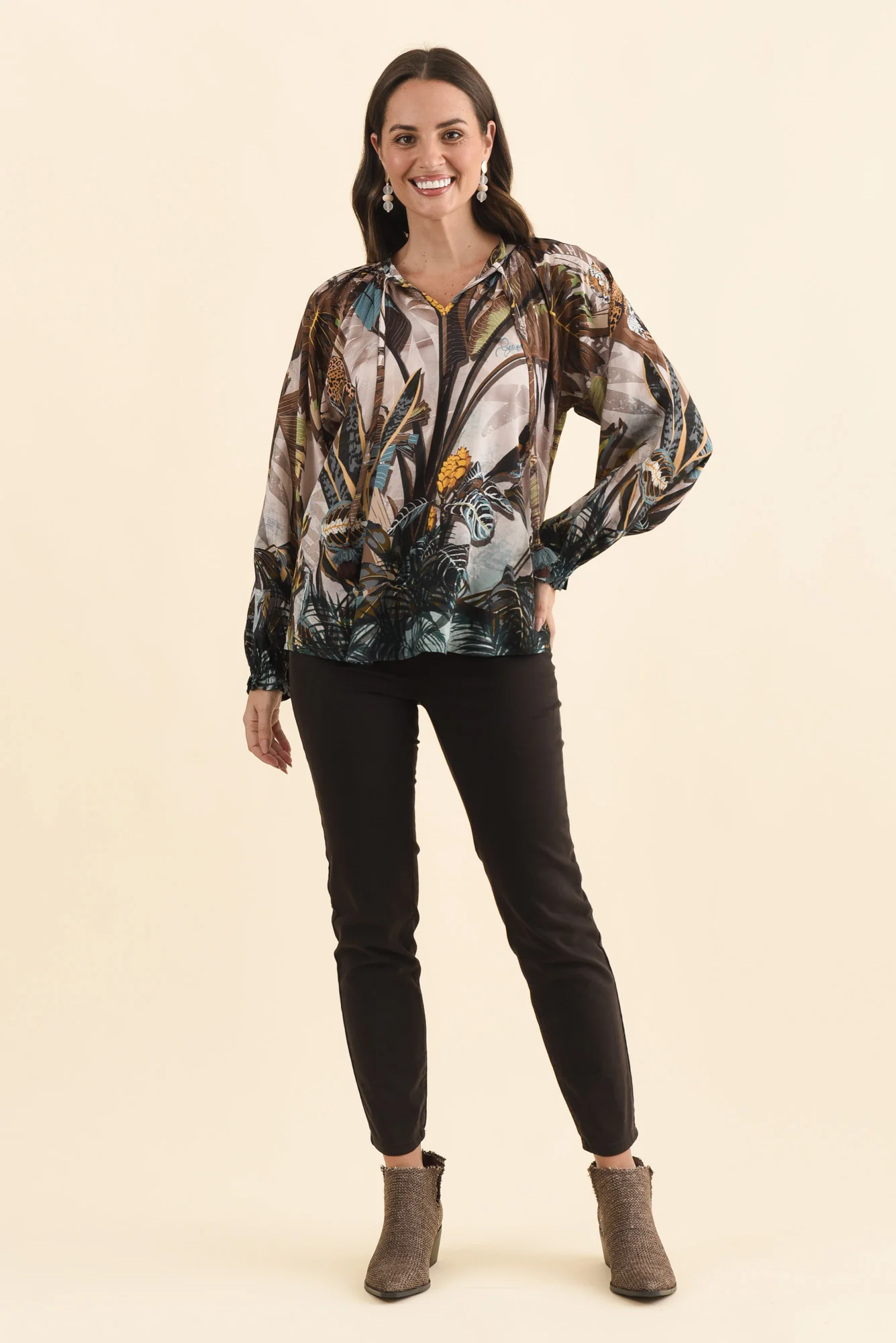 Katene Brown Jungle Tassel Top - Image 6