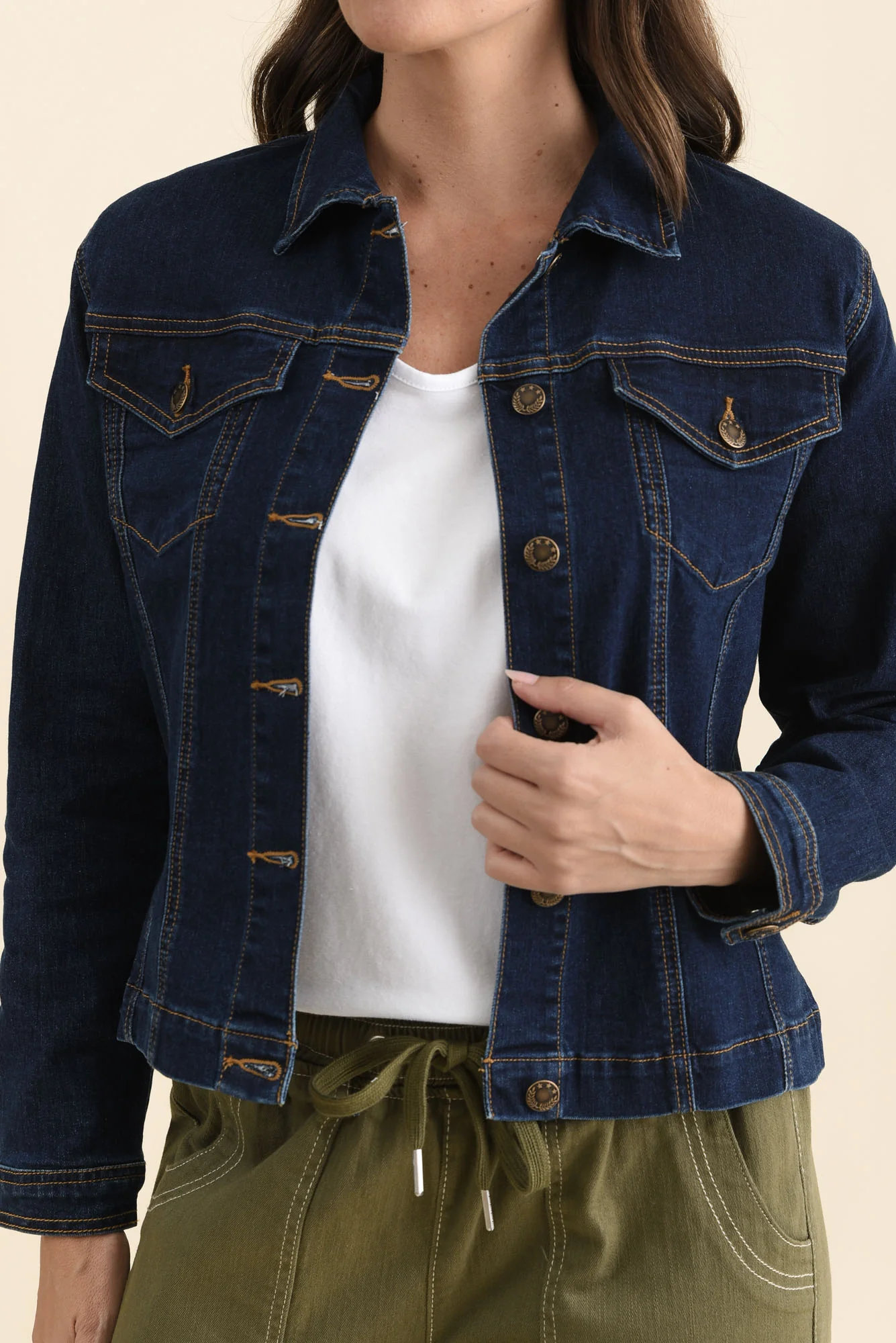 Kimbra Blue Denim Stretch Jacket - Image 5