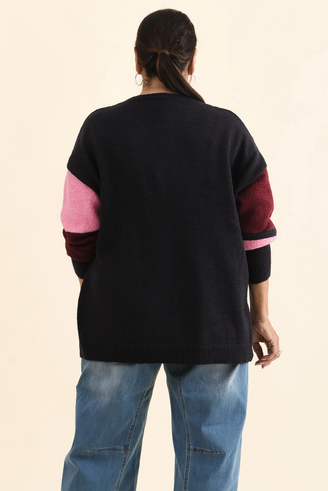 Kit Red Splice Knit Jumper - Image 4
